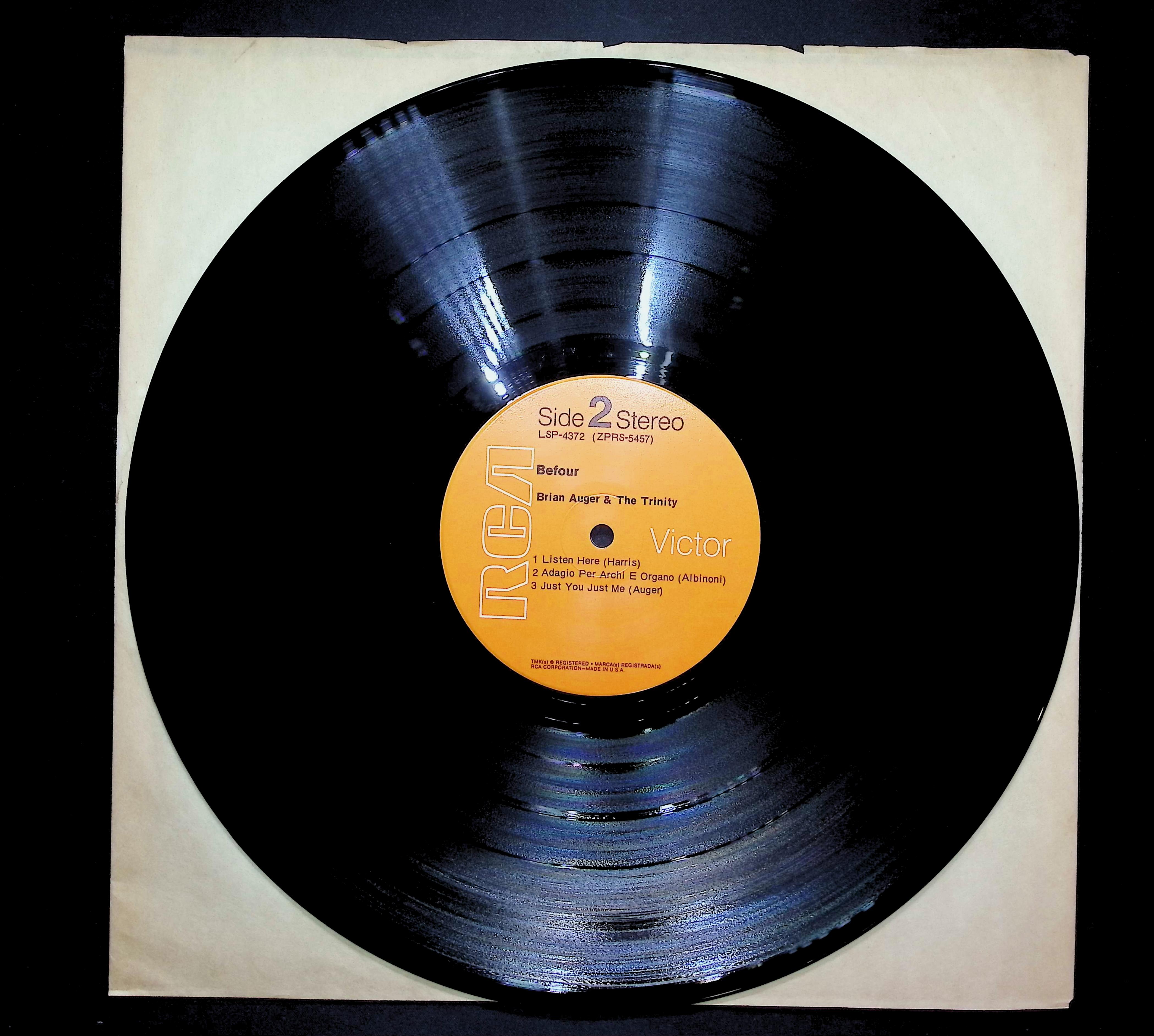 Brian Auger & The Trinity Befour 1971 LP Jazz  — image 3