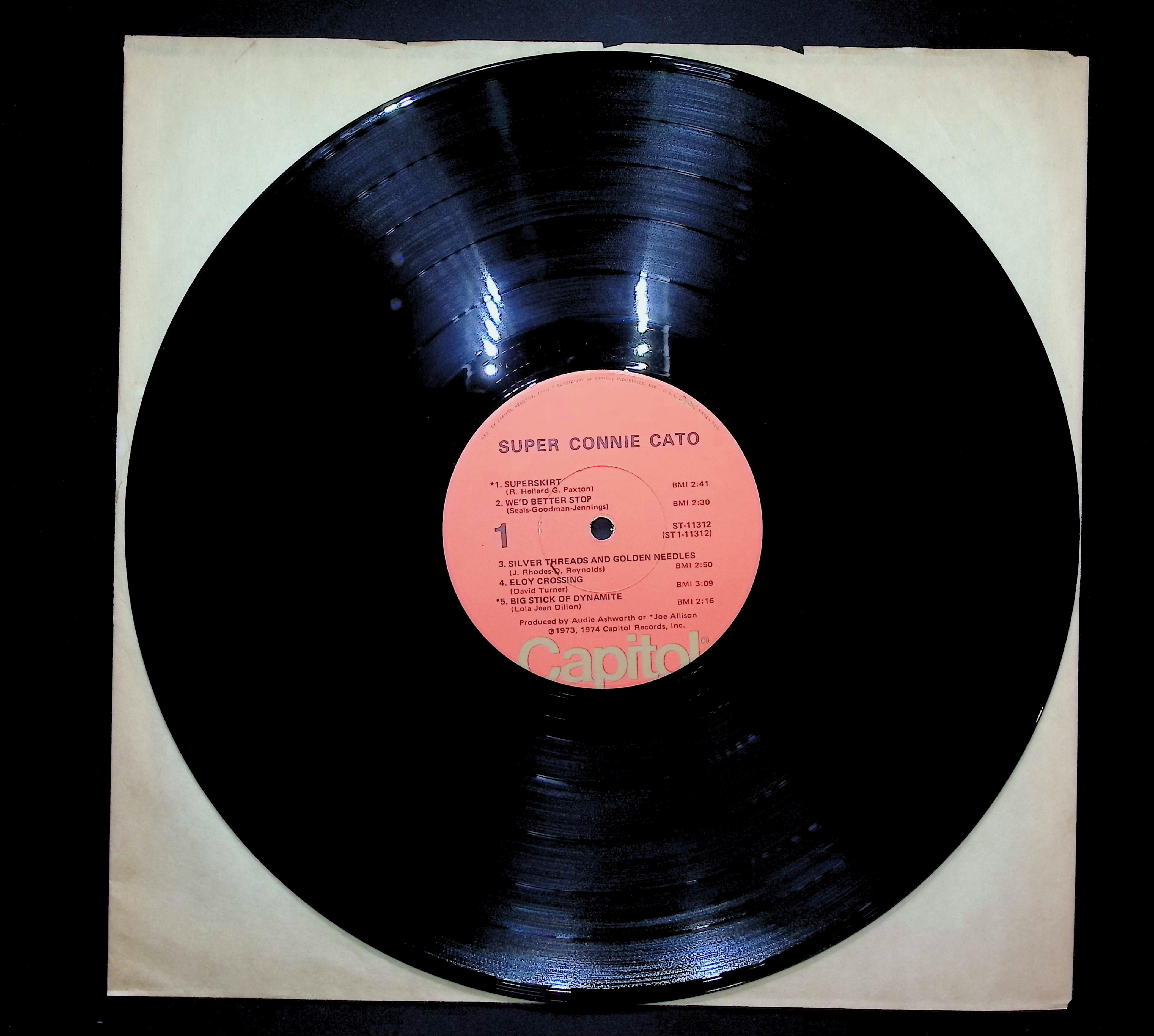 Connie Cato Super Connie Cato 1974 LP Folk, World, & Country