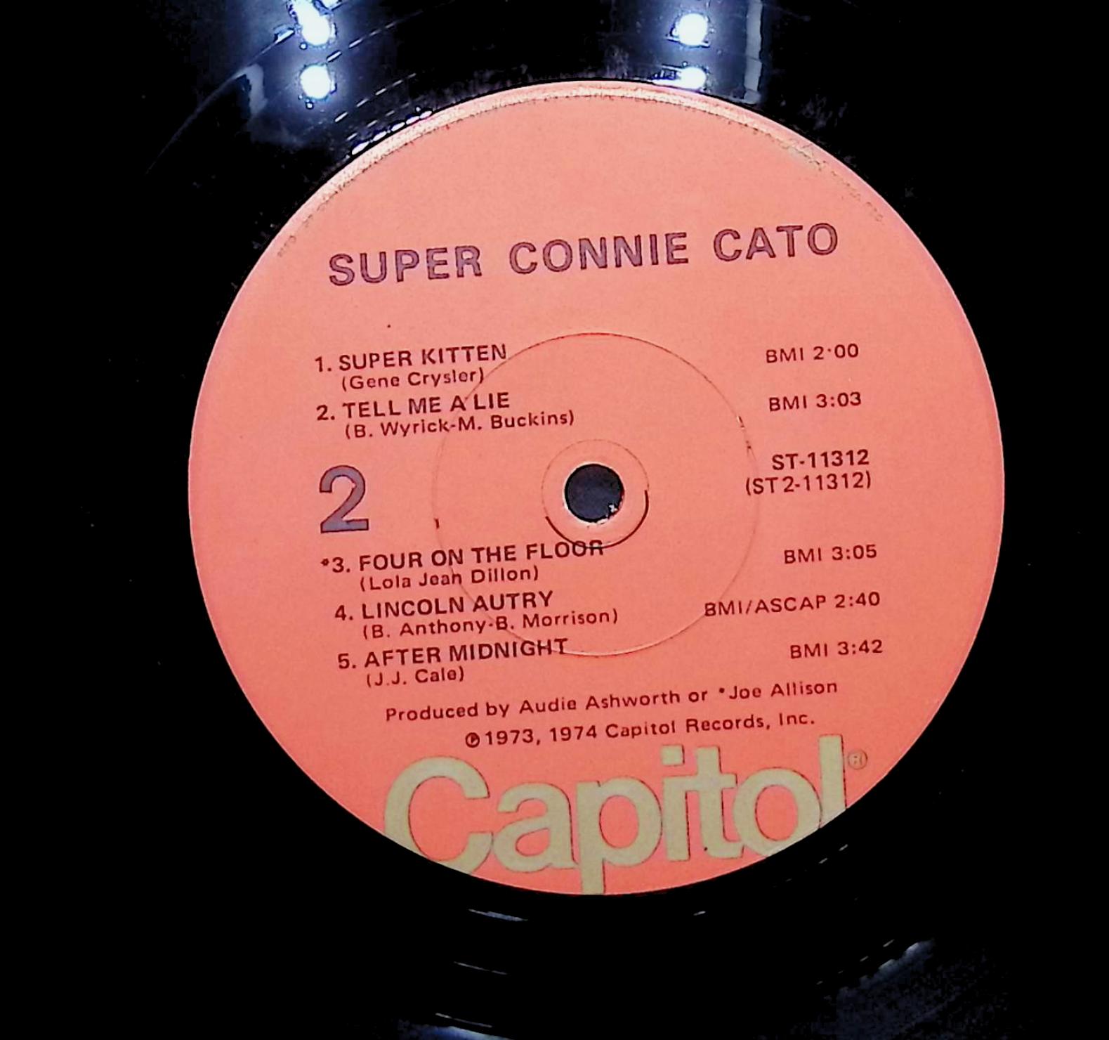 Connie Cato Super Connie Cato 1974 LP Folk, World, & Country  — image 4