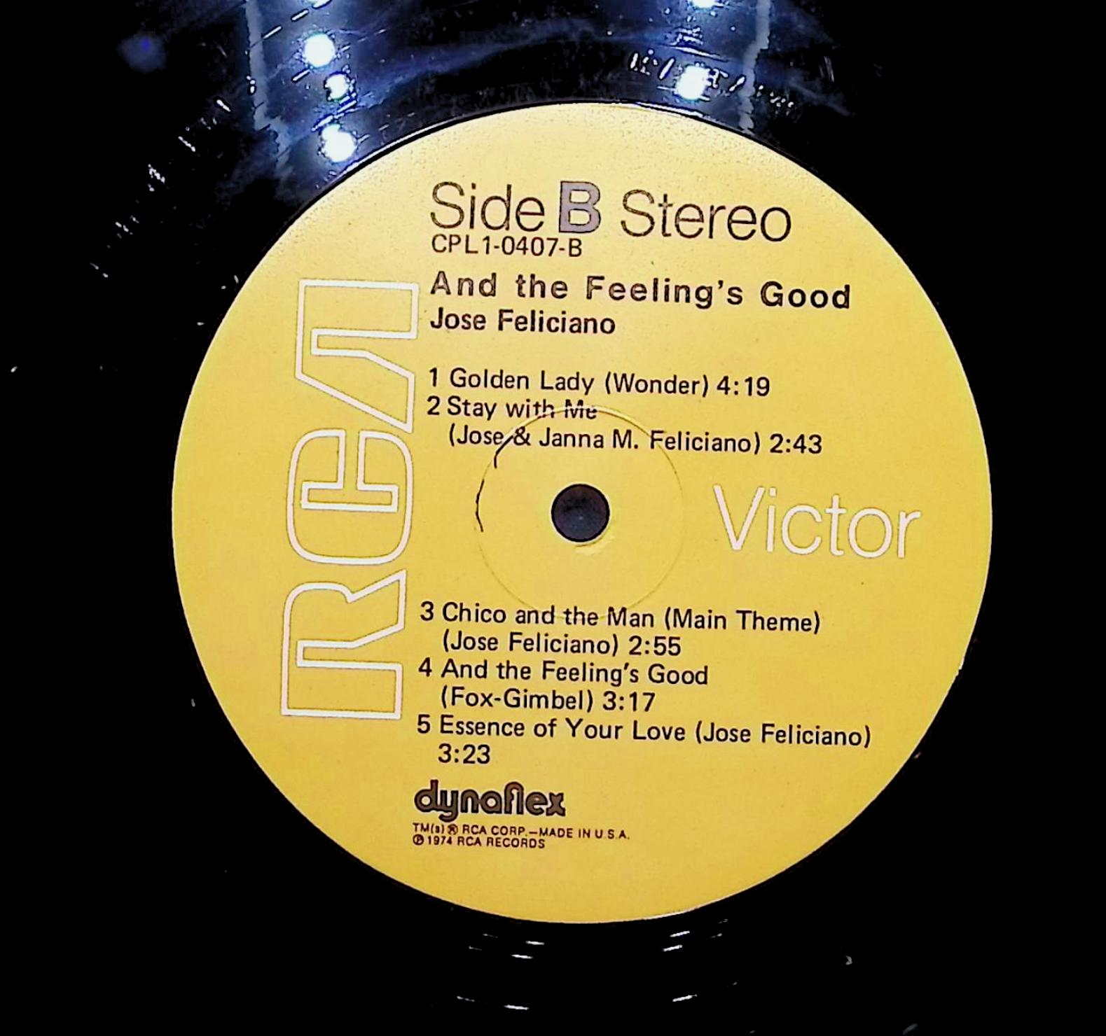 José Feliciano And The Feeling's Good 1974 LP Rock Side A & B — image 4