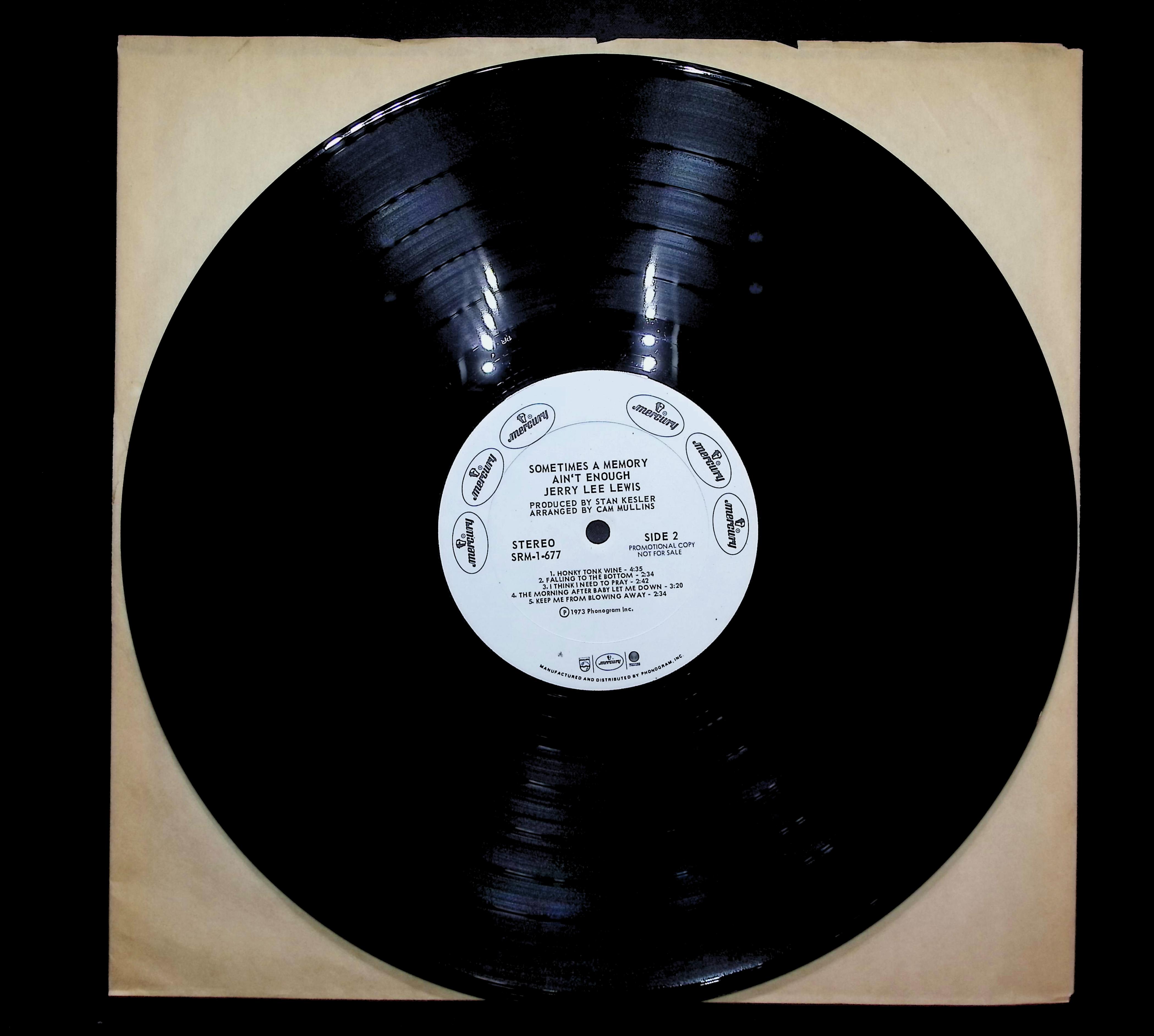 Jerry Lee Lewis Sometimes A Memory Ain't Enough 1973 LP Folk, World, & Country