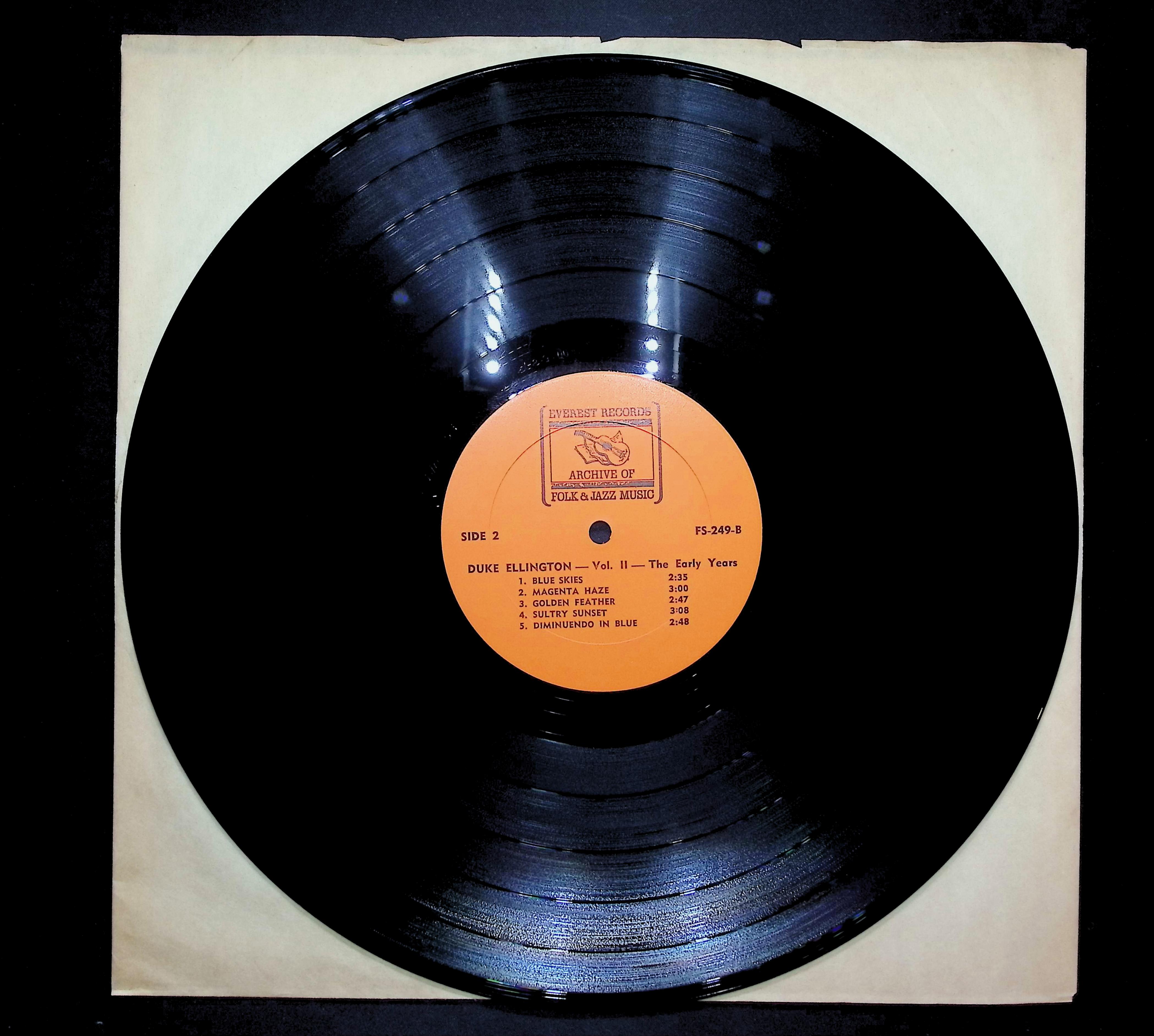 Duke Ellington Vol. II. The Early Years 1970 LP Jazz Side 1 & 2 1970 LP Jazz