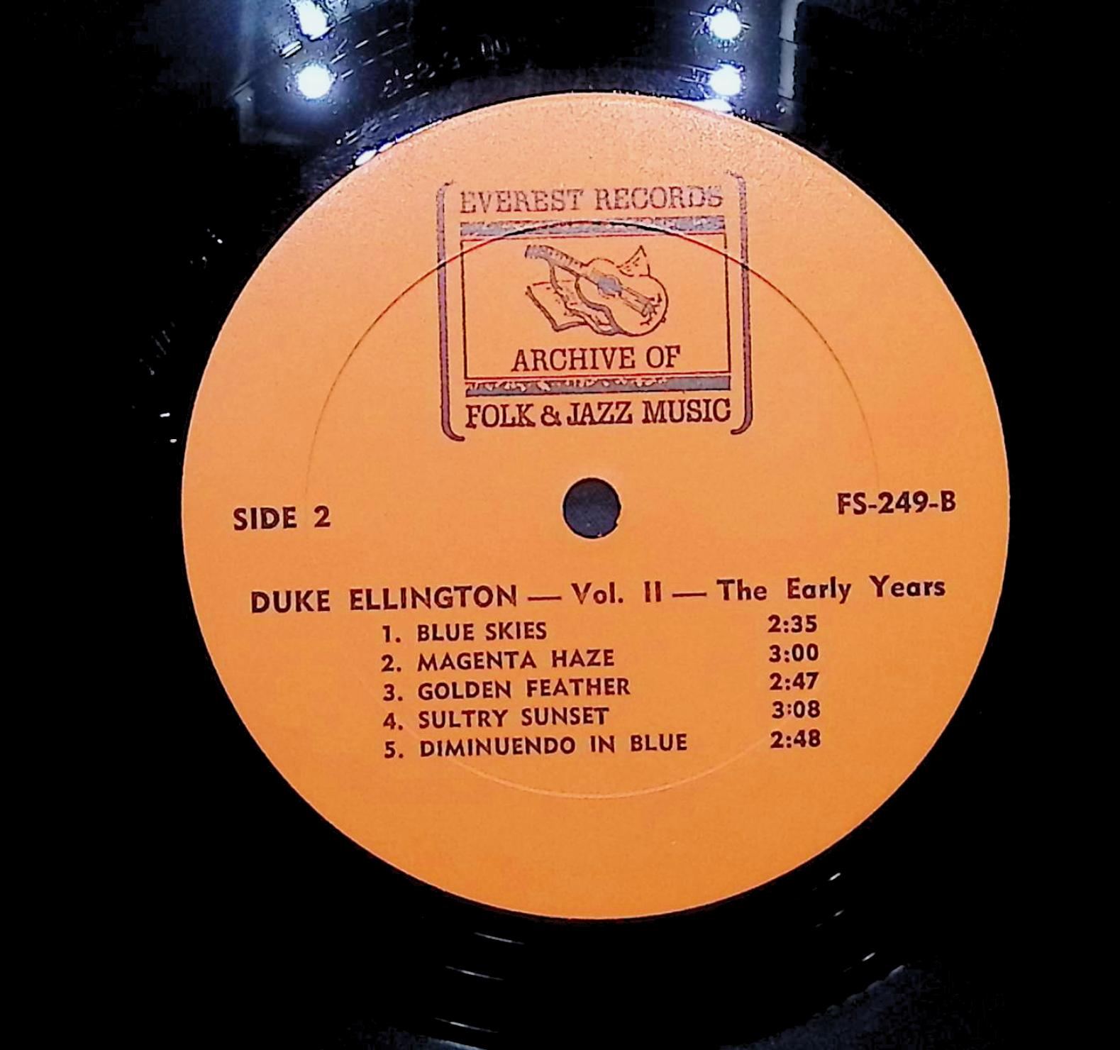 Duke Ellington Vol. II. The Early Years 1970 LP Jazz Side 1 & 2 1970 LP Jazz — image 2