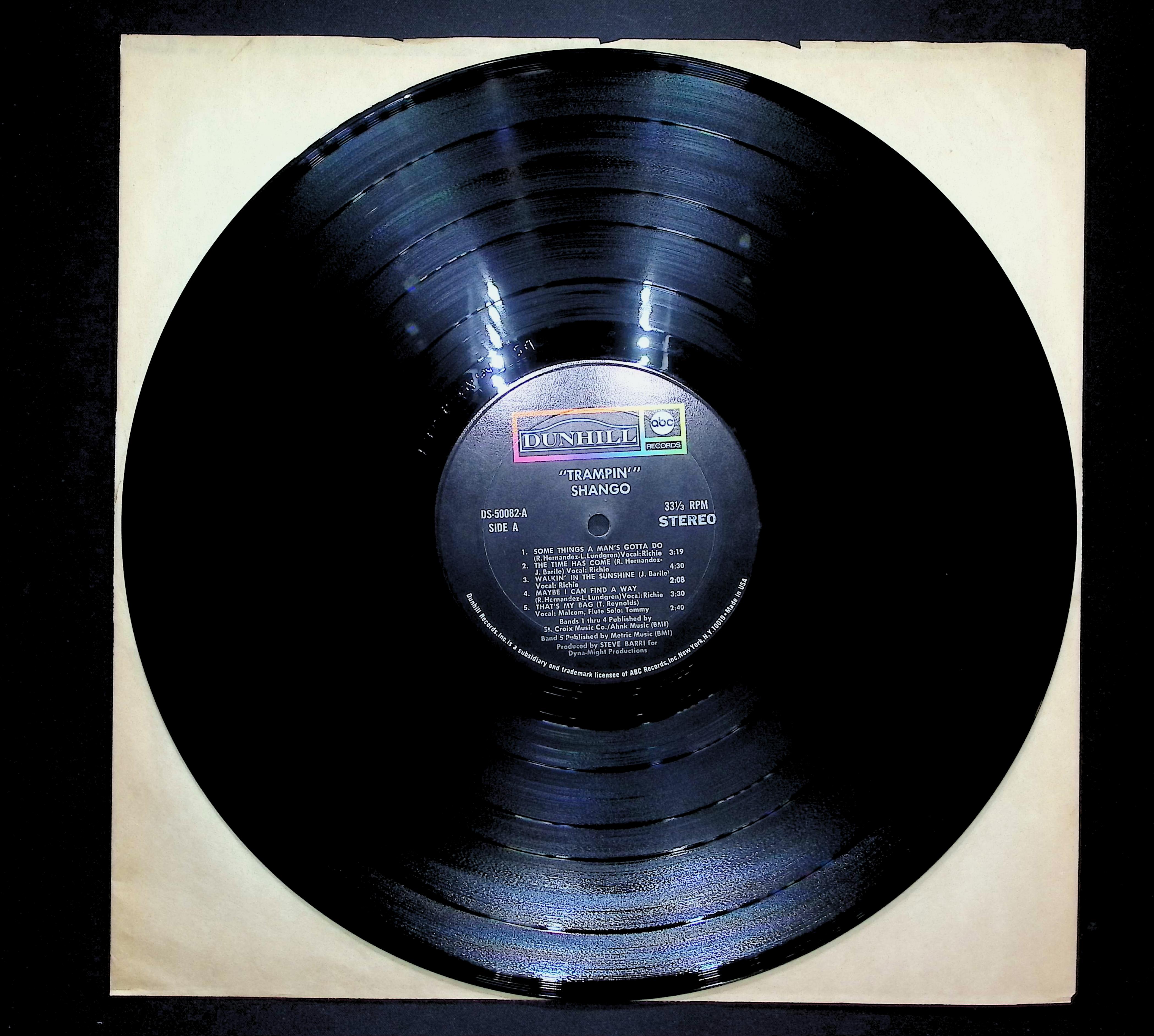Shango Trampin' 1970 LP Rock Side A & B