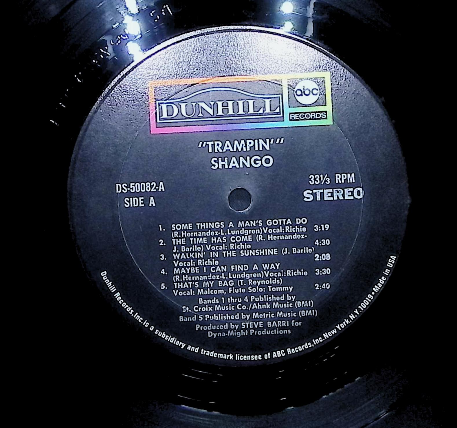 Shango Trampin' 1970 LP Rock Side A & B — image 2