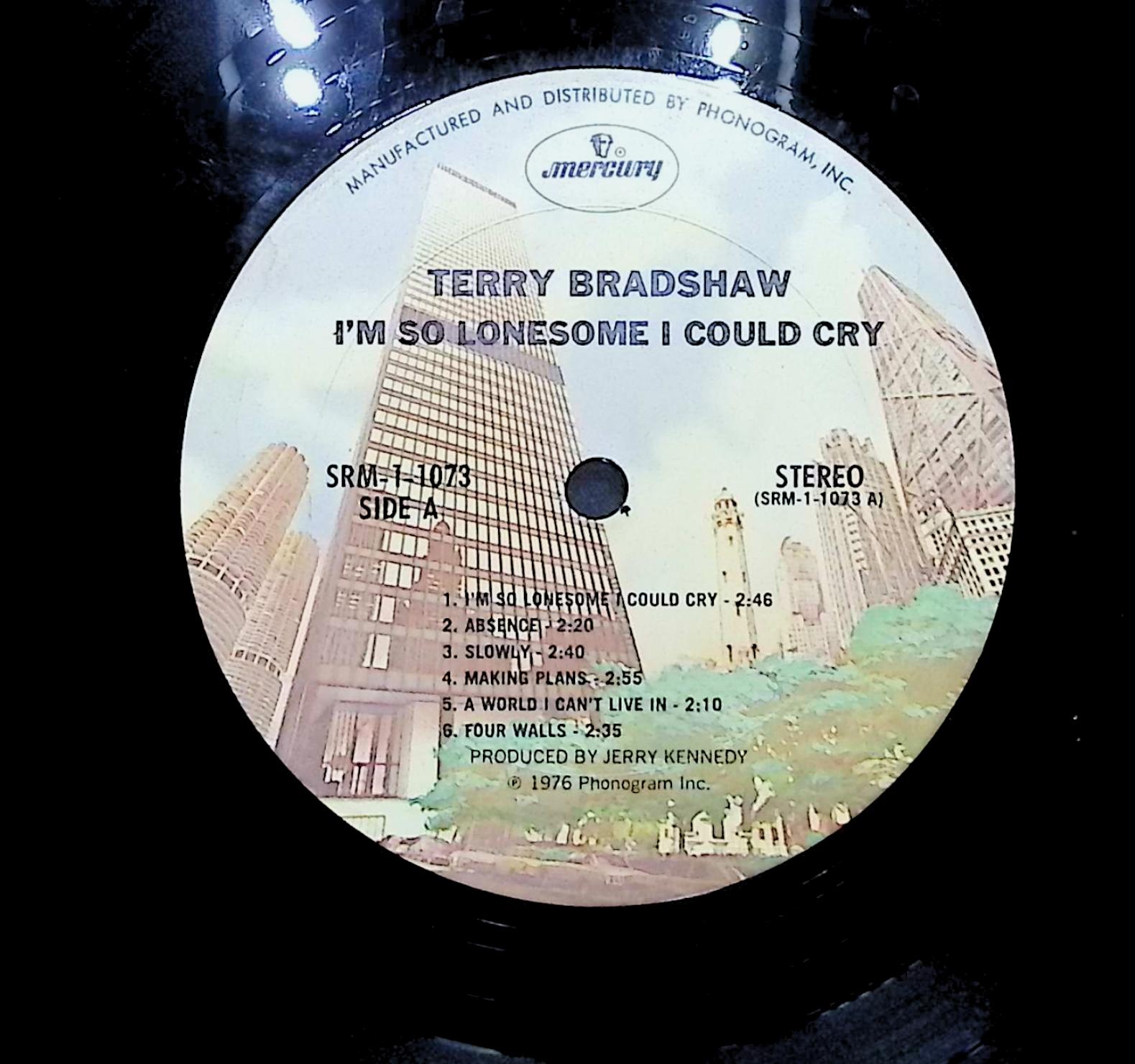 Terry Bradshaw -I'm So Lonesome I Could Cry 1976 LP Folk, World, & Country — image 4