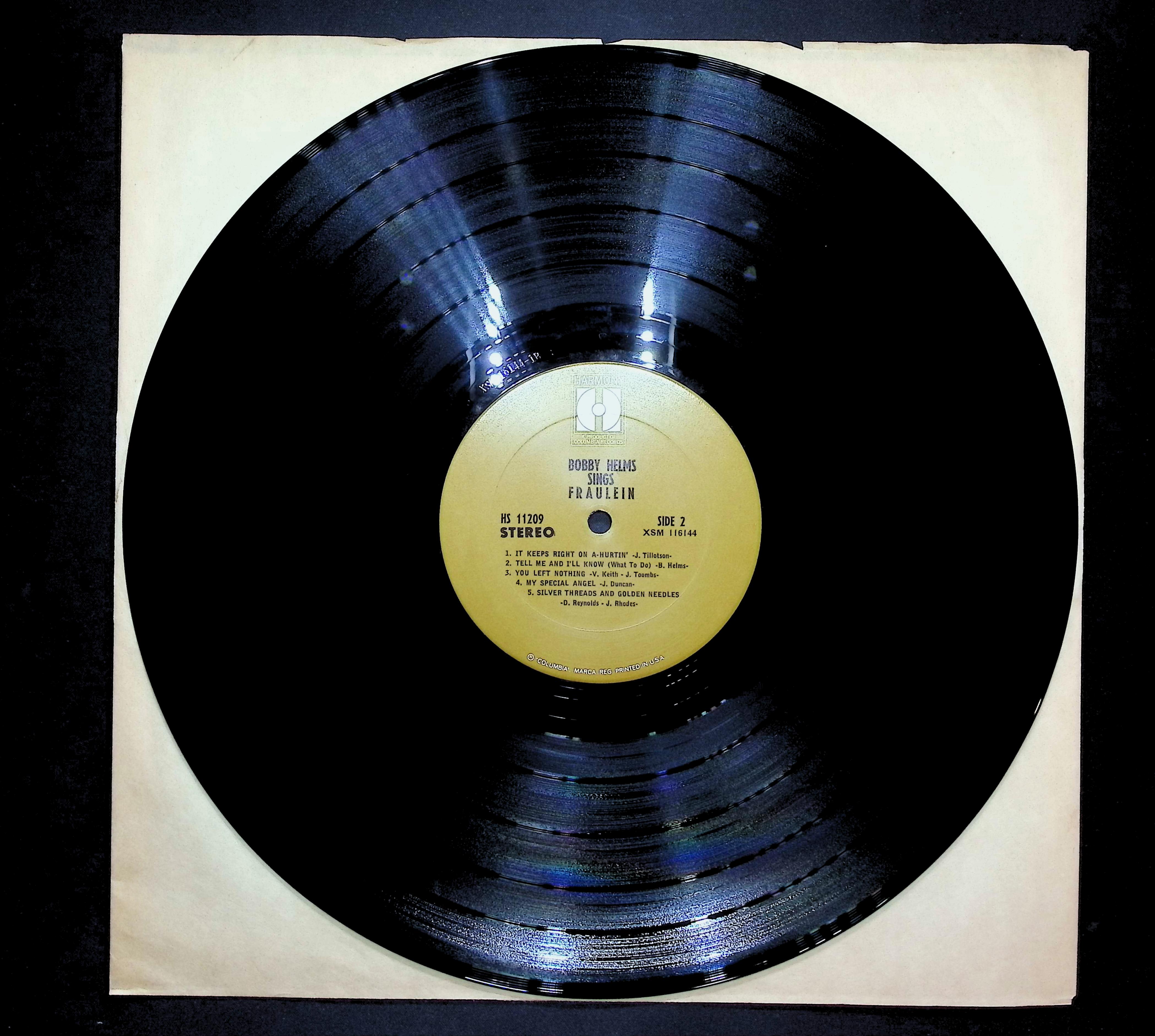 Bobby Helms Sings Fräulein 1967 LP Rock Side 1 & 2