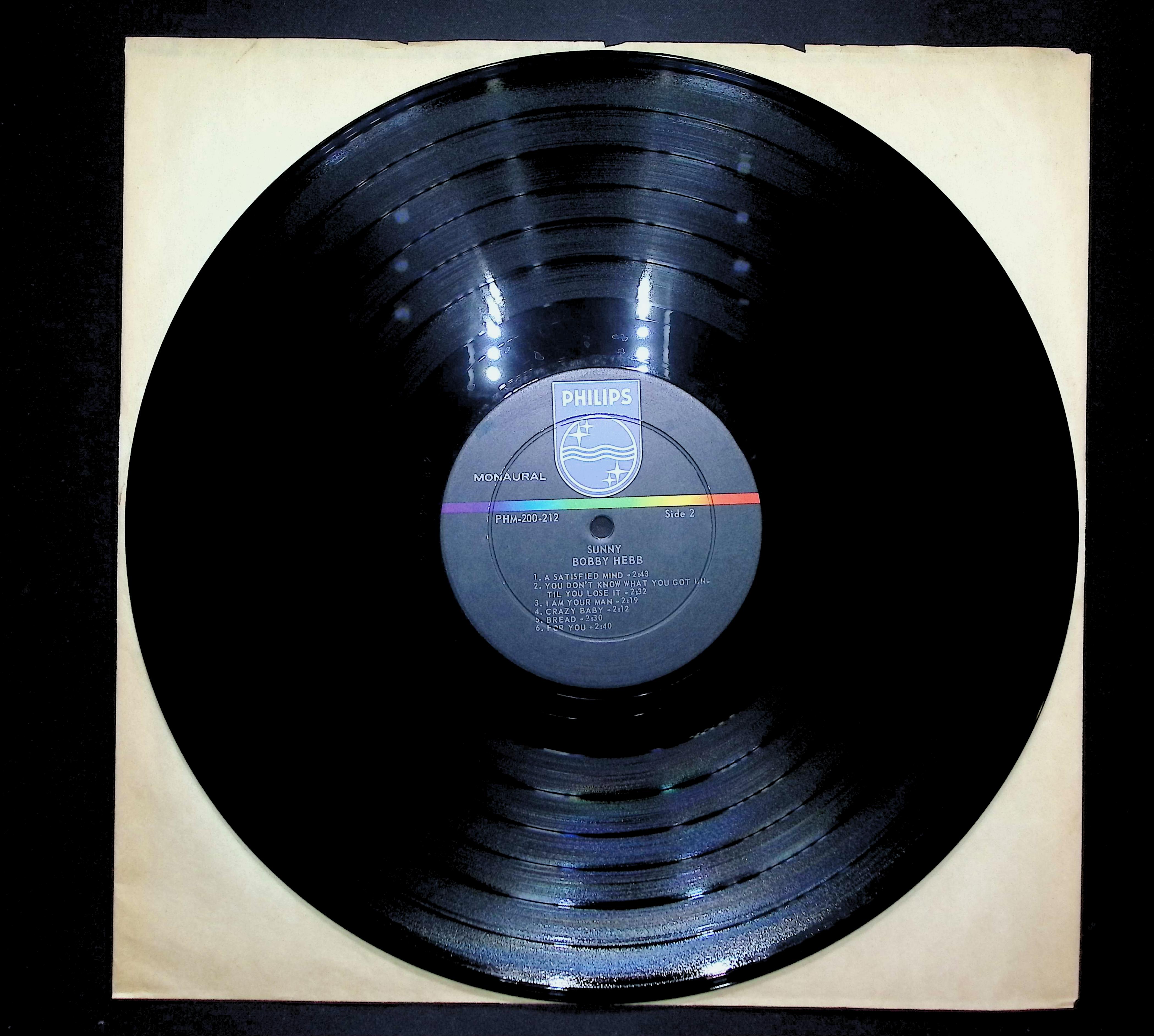 Sunny By Bobby Hebb 1966 LP Funk / Soul Side 1 & 2