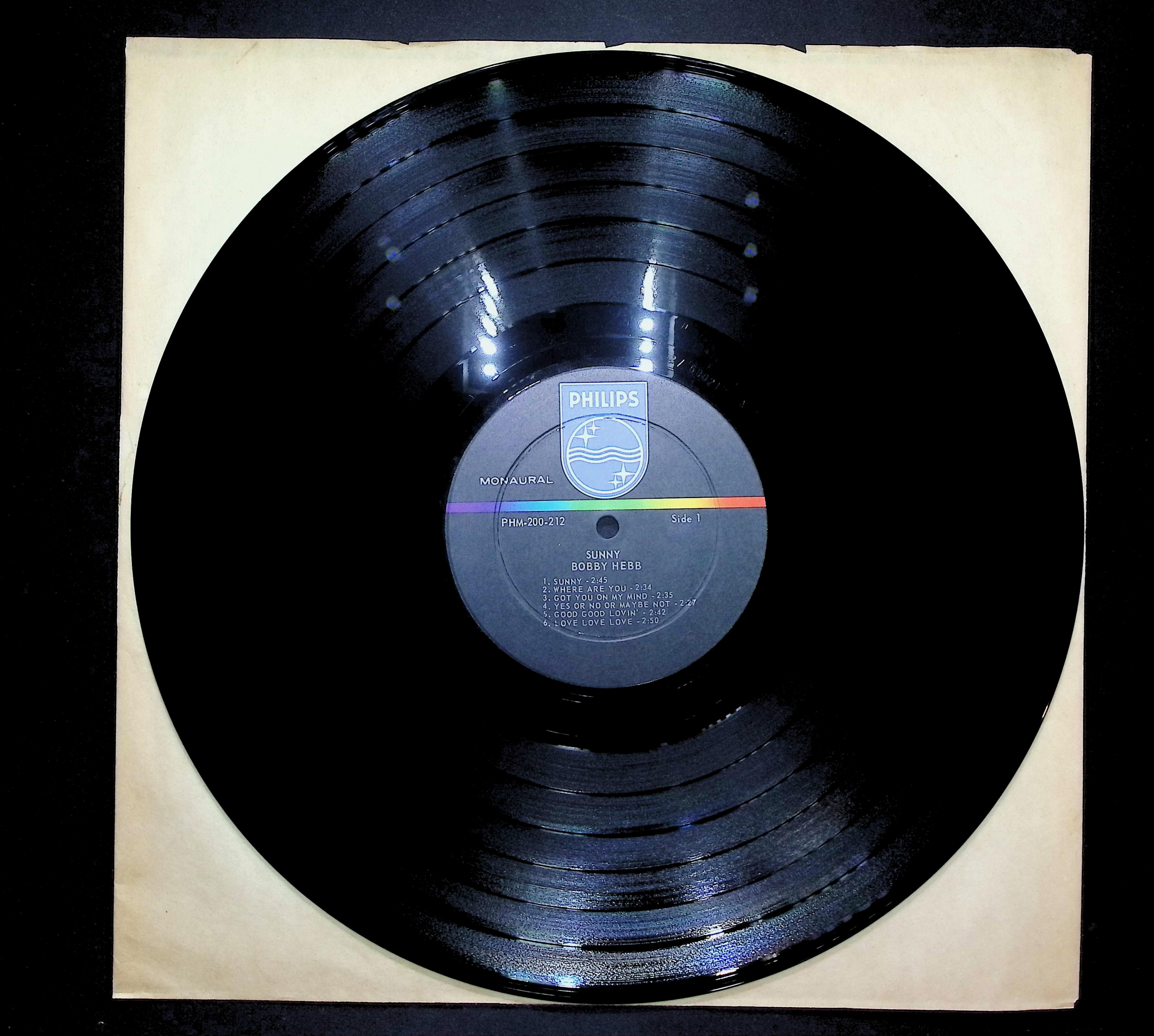 Sunny By Bobby Hebb 1966 LP Funk / Soul Side 1 & 2  — image 3