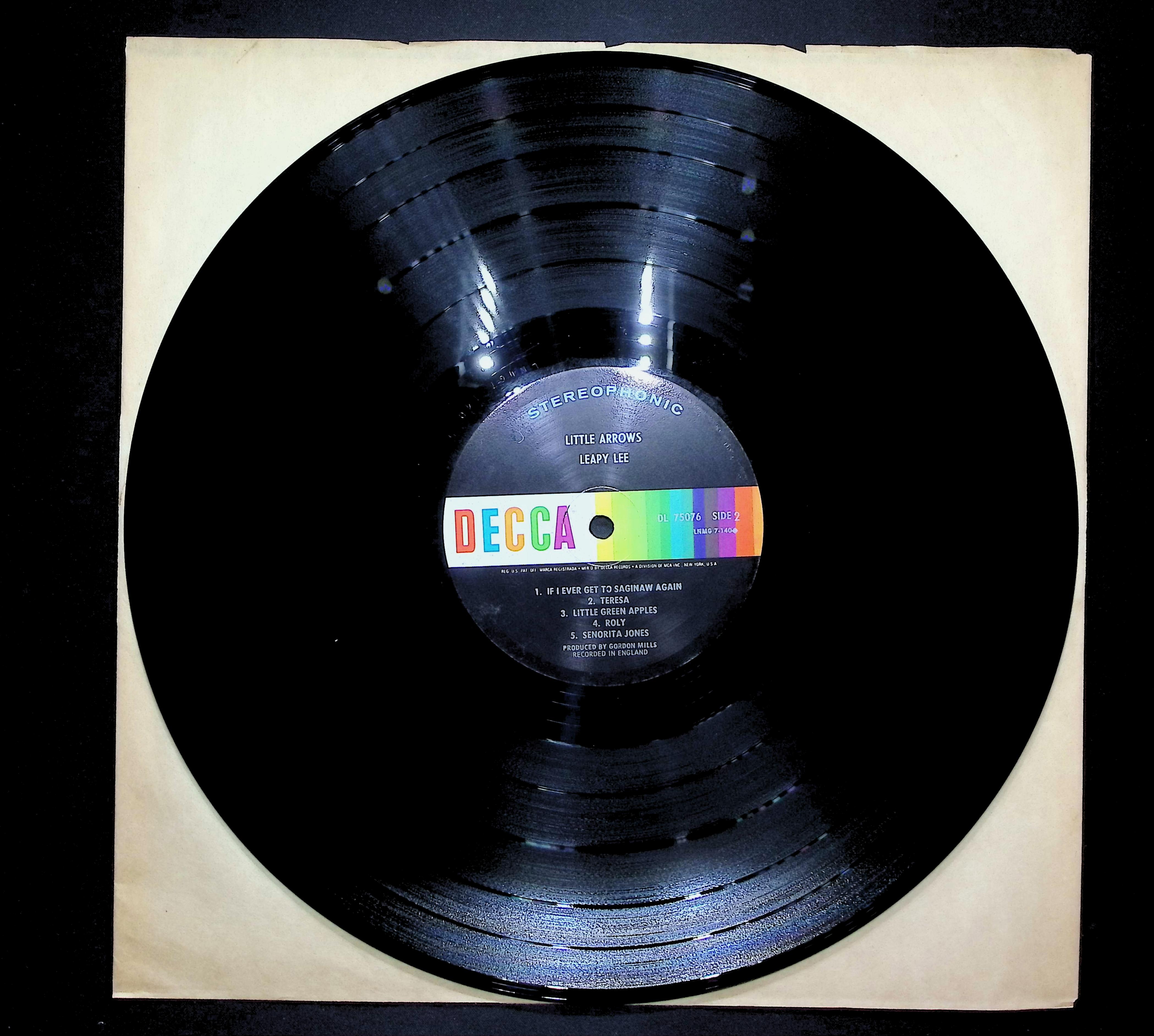 Leapy Lee Little Arrows 1968 LP Pop Side 1 & 2