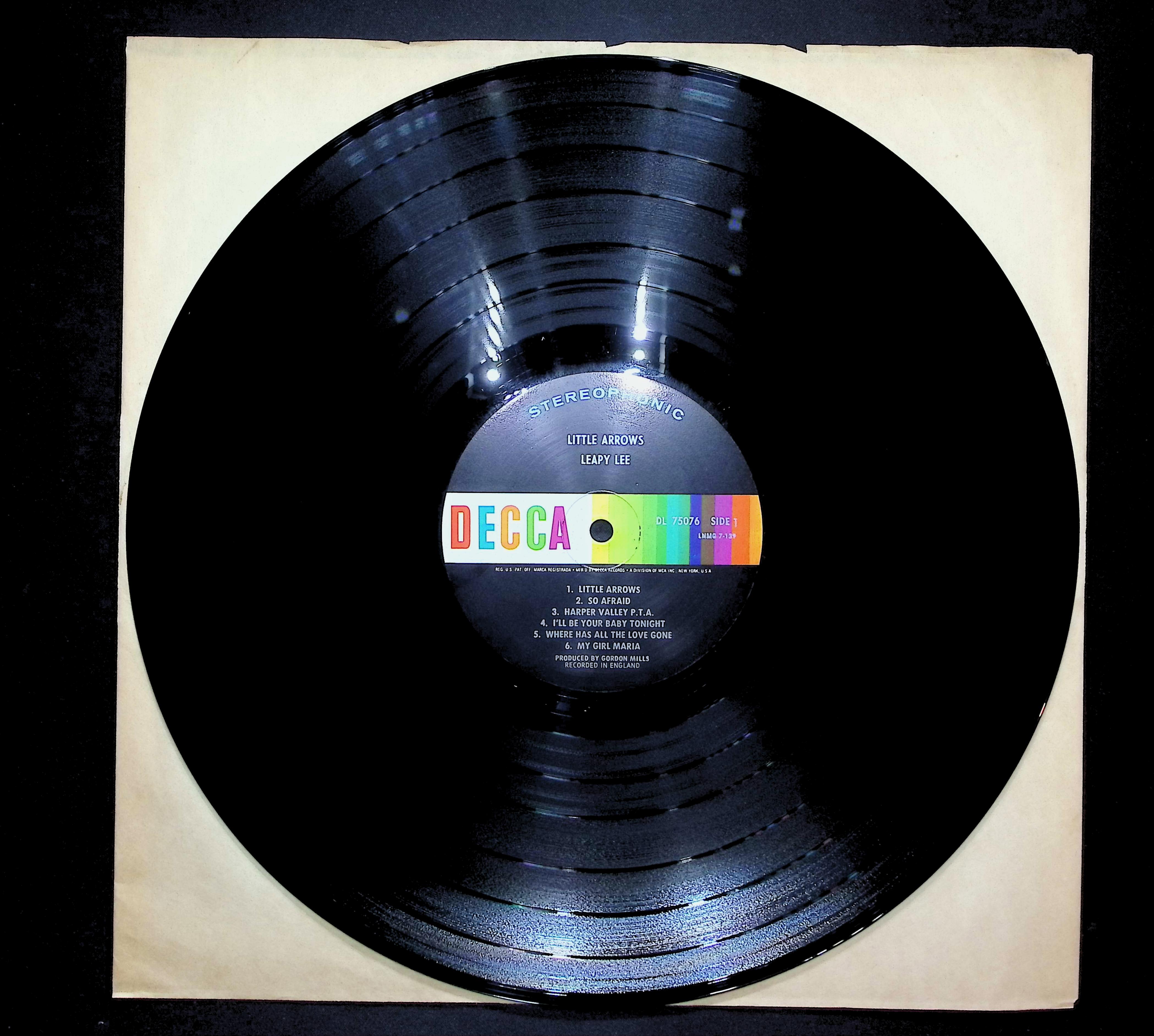Leapy Lee Little Arrows 1968 LP Pop Side 1 & 2  — image 3
