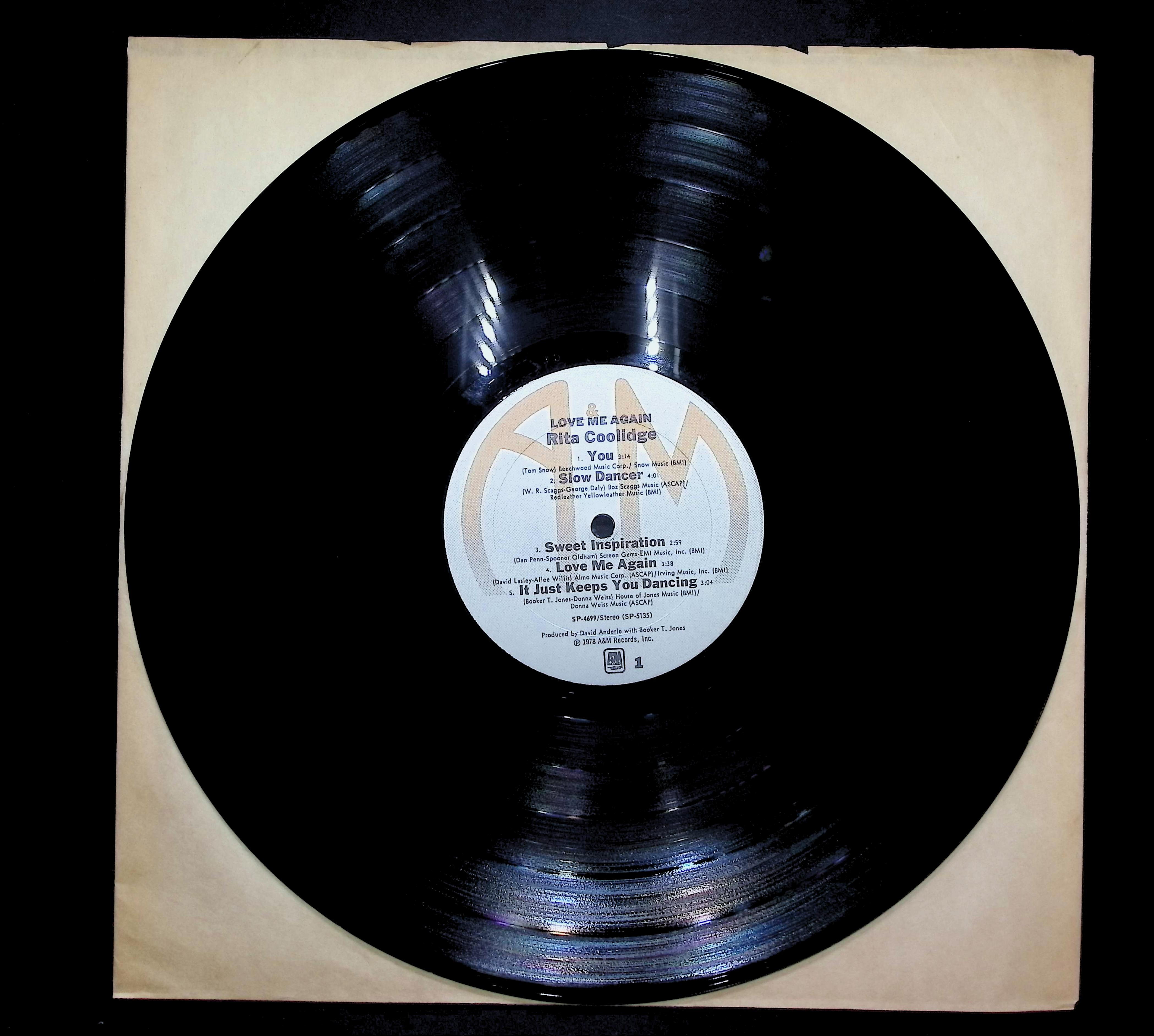 Rita Coolidge Love Me Again 1978 LP Rock Side 1 & 2