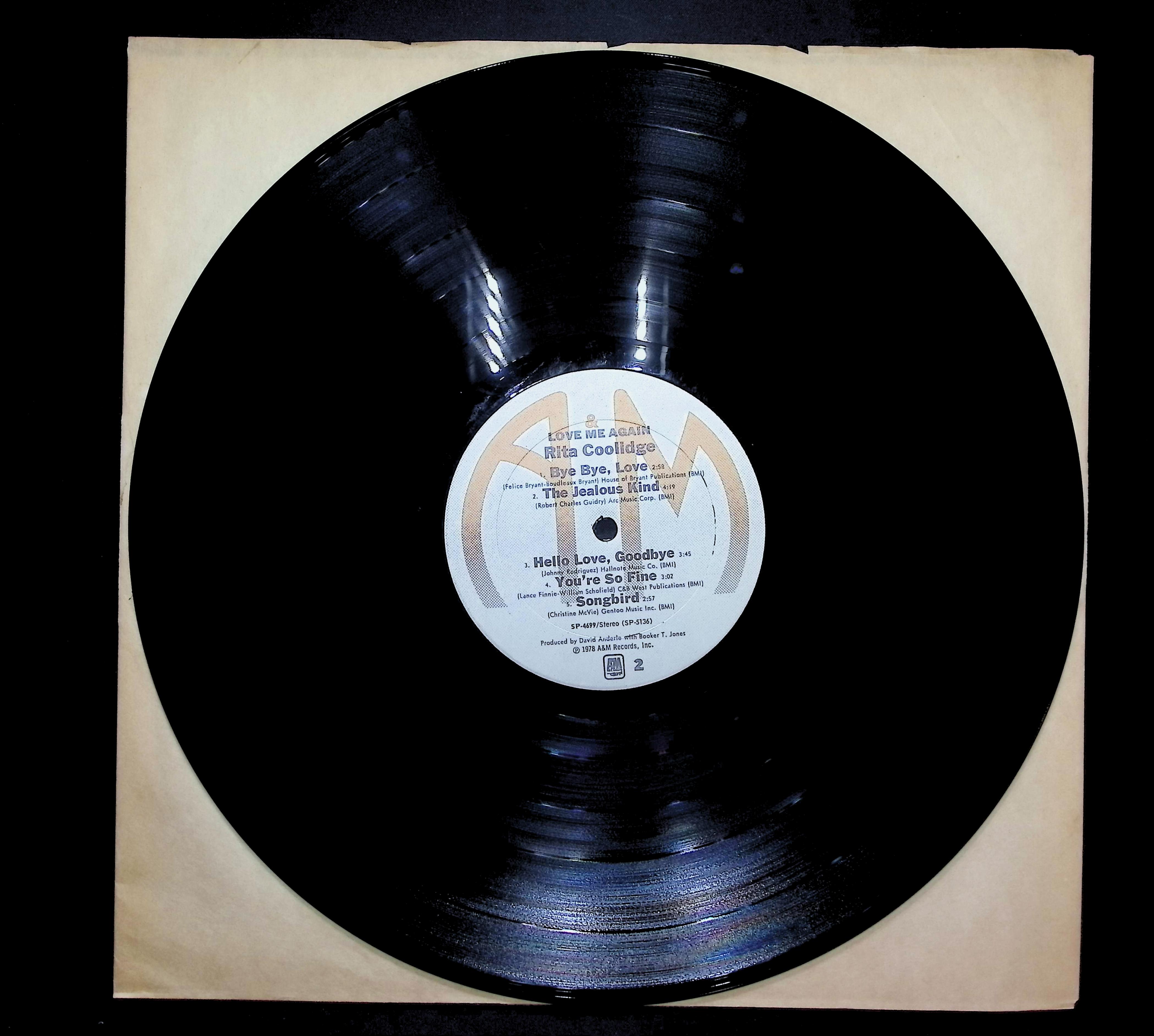 Rita Coolidge Love Me Again 1978 LP Rock Side 1 & 2