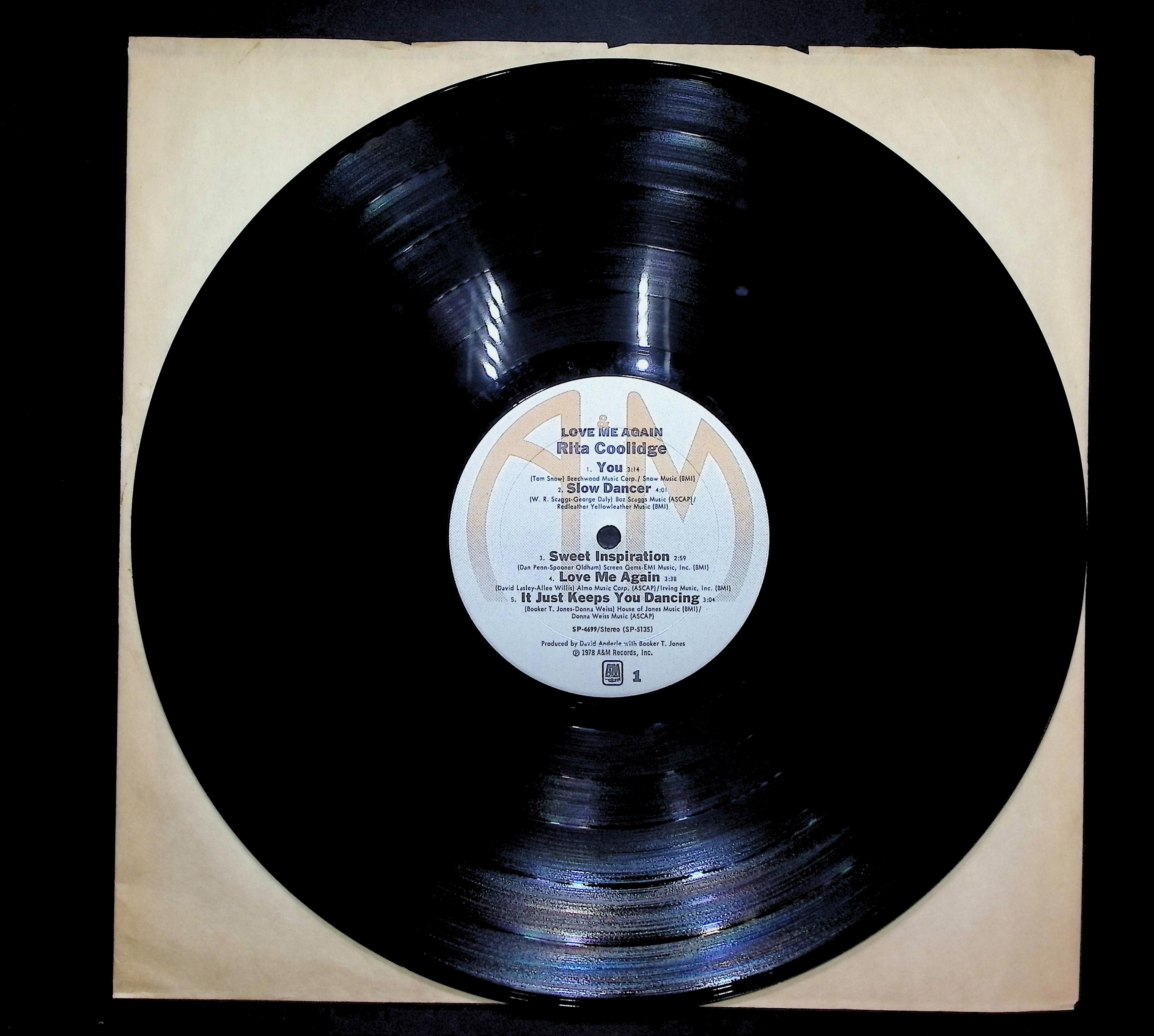 Rita Coolidge Love Me Again 1978 LP Rock Side 1 & 2  — image 3
