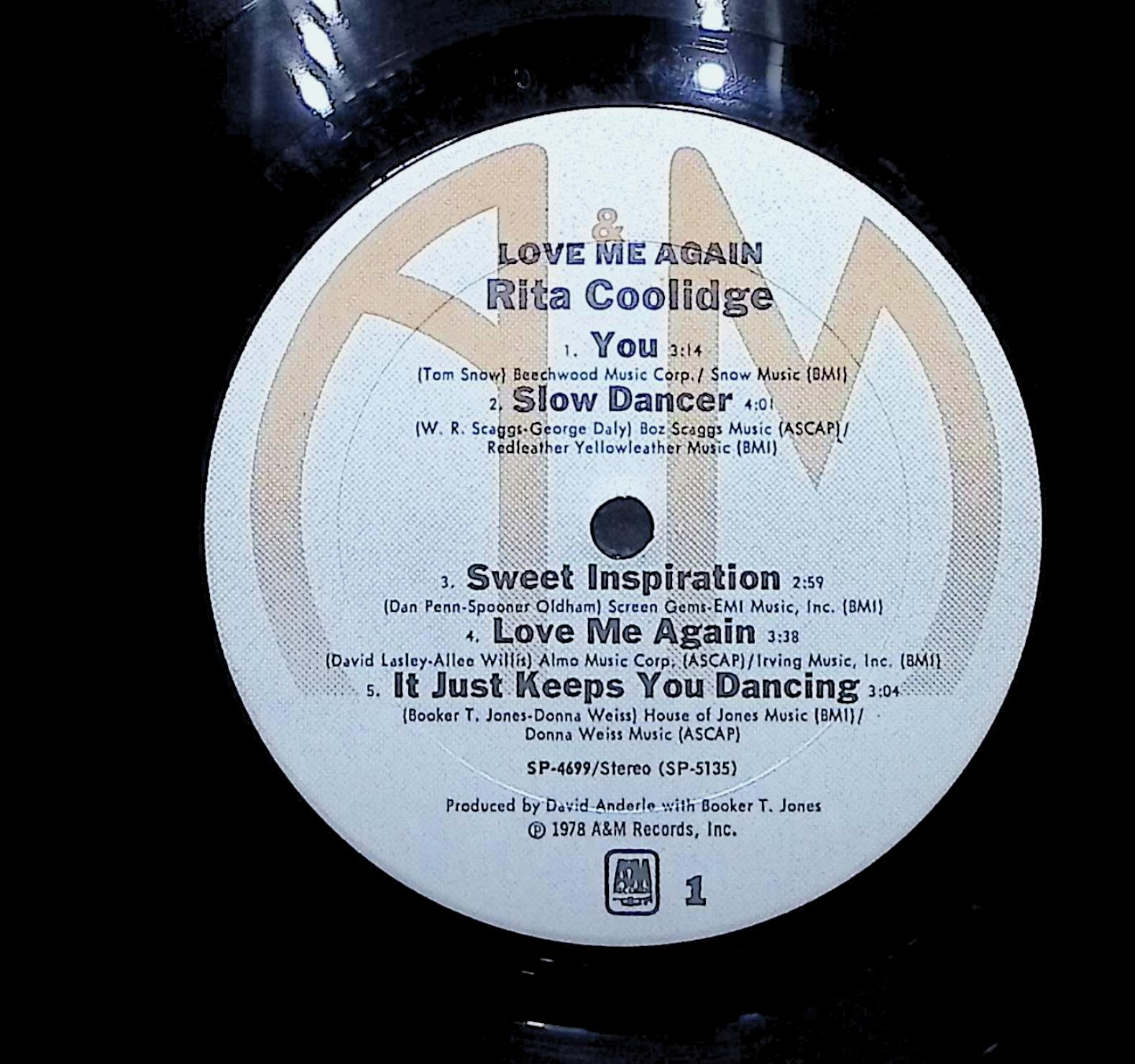 Rita Coolidge Love Me Again 1978 LP Rock Side 1 & 2  — image 4