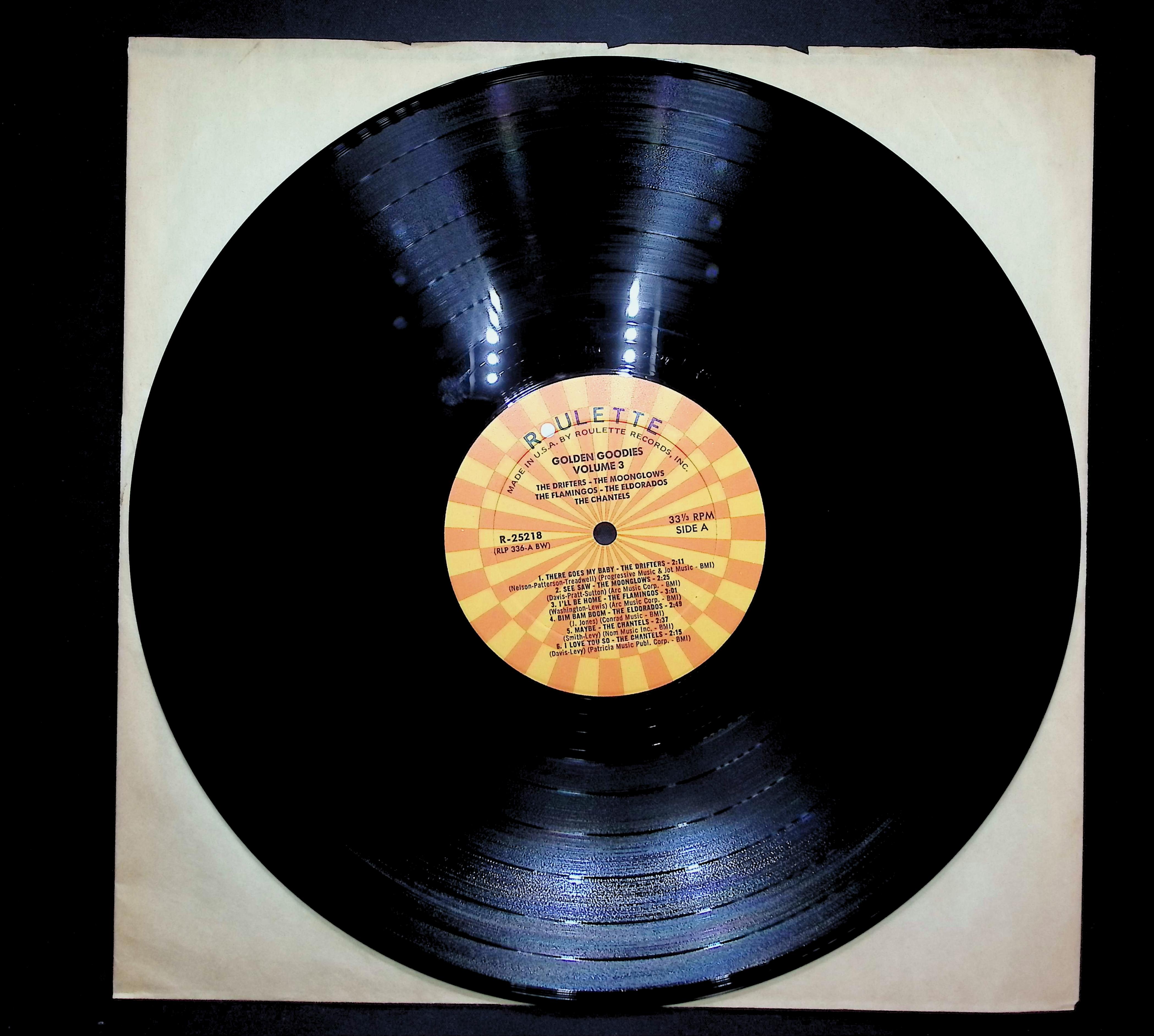 Various Artists Golden Goodies - Vol. 3 1963 LP Rock Side A & B