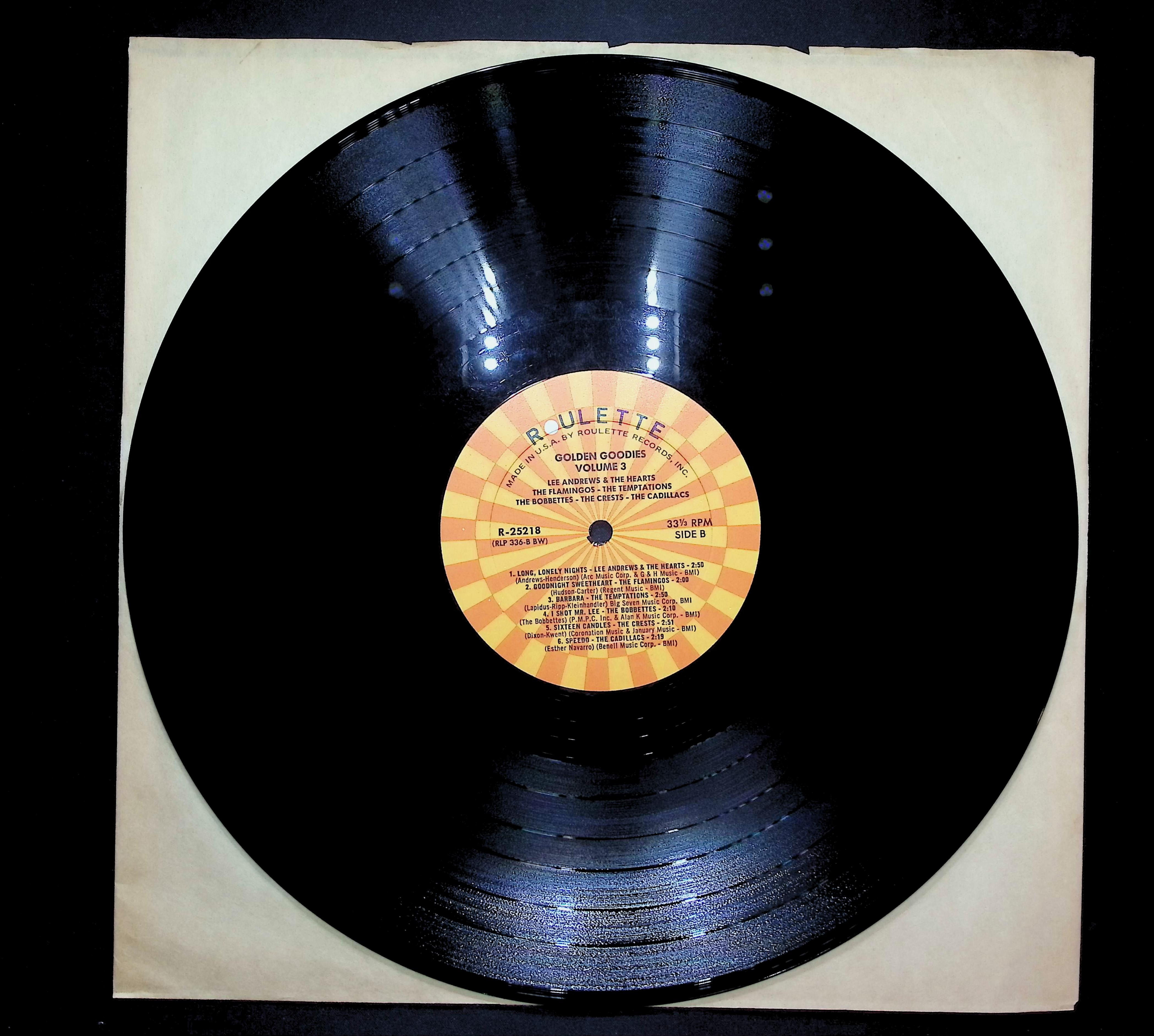 Various Artists Golden Goodies - Vol. 3 1963 LP Rock Side A & B — image 3