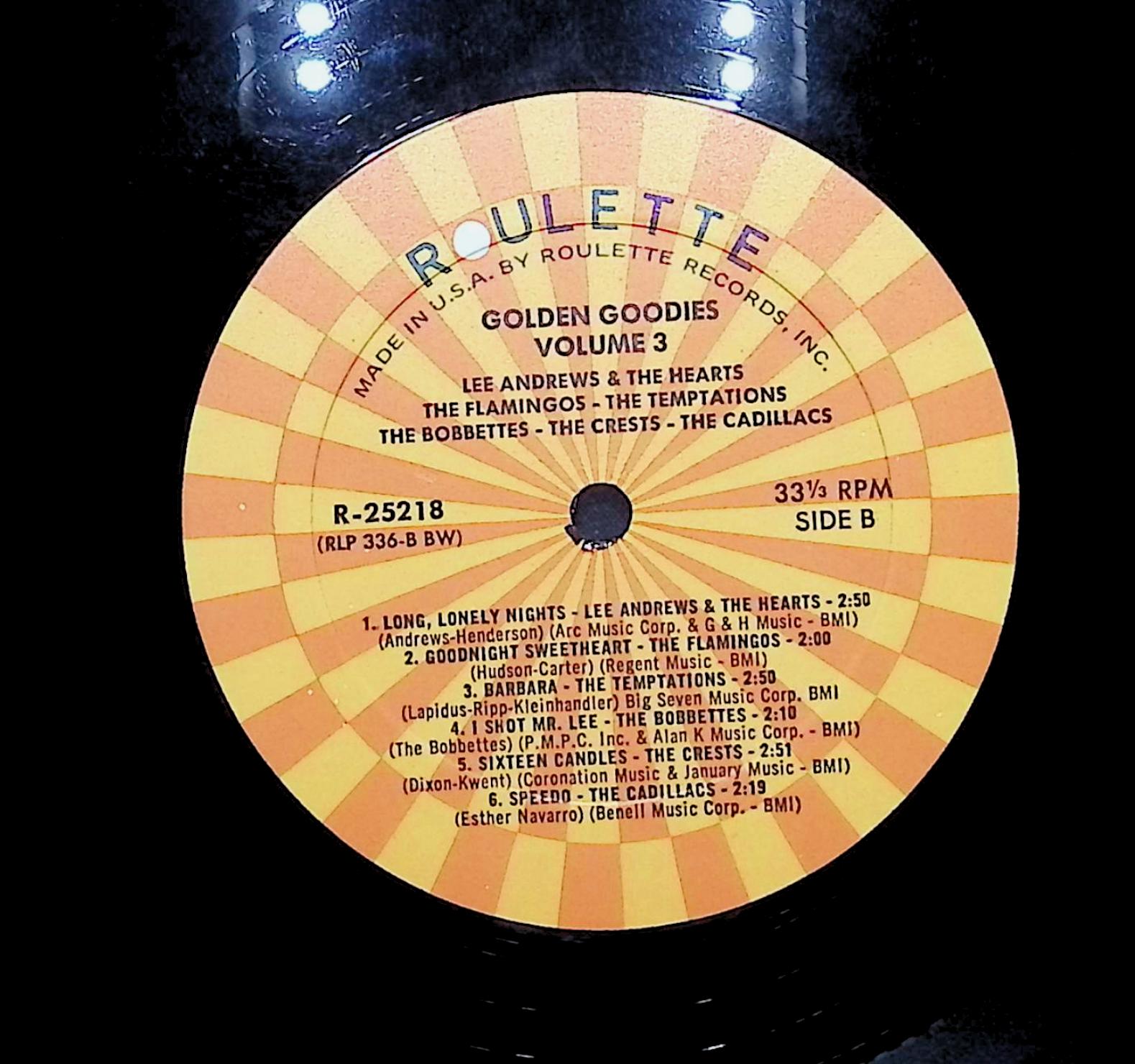Various Artists Golden Goodies - Vol. 3 1963 LP Rock Side A & B — image 4