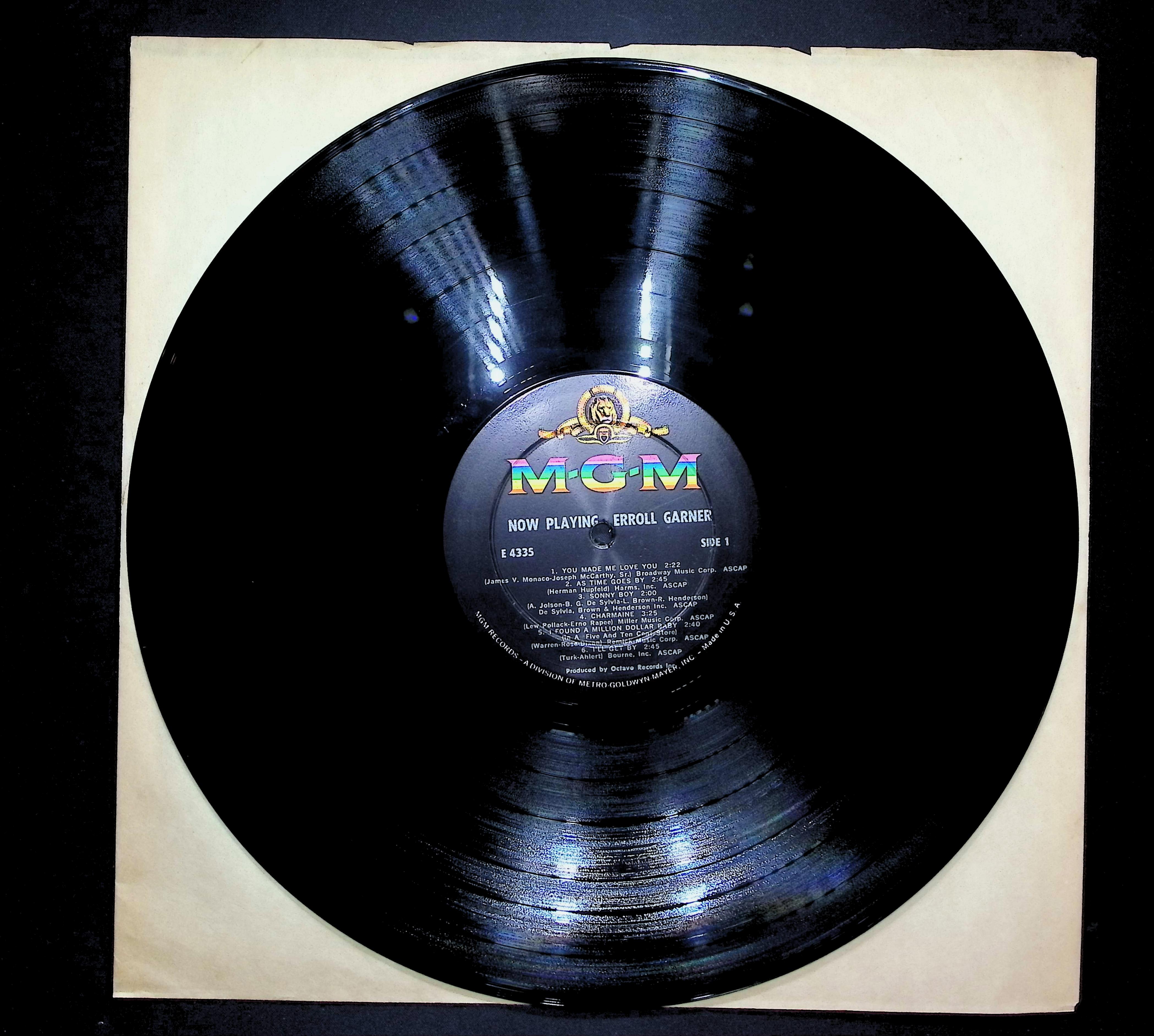 Erroll Garner Now Playing - A Night At The Movies 1965 LP Jazz Side 1 & 2