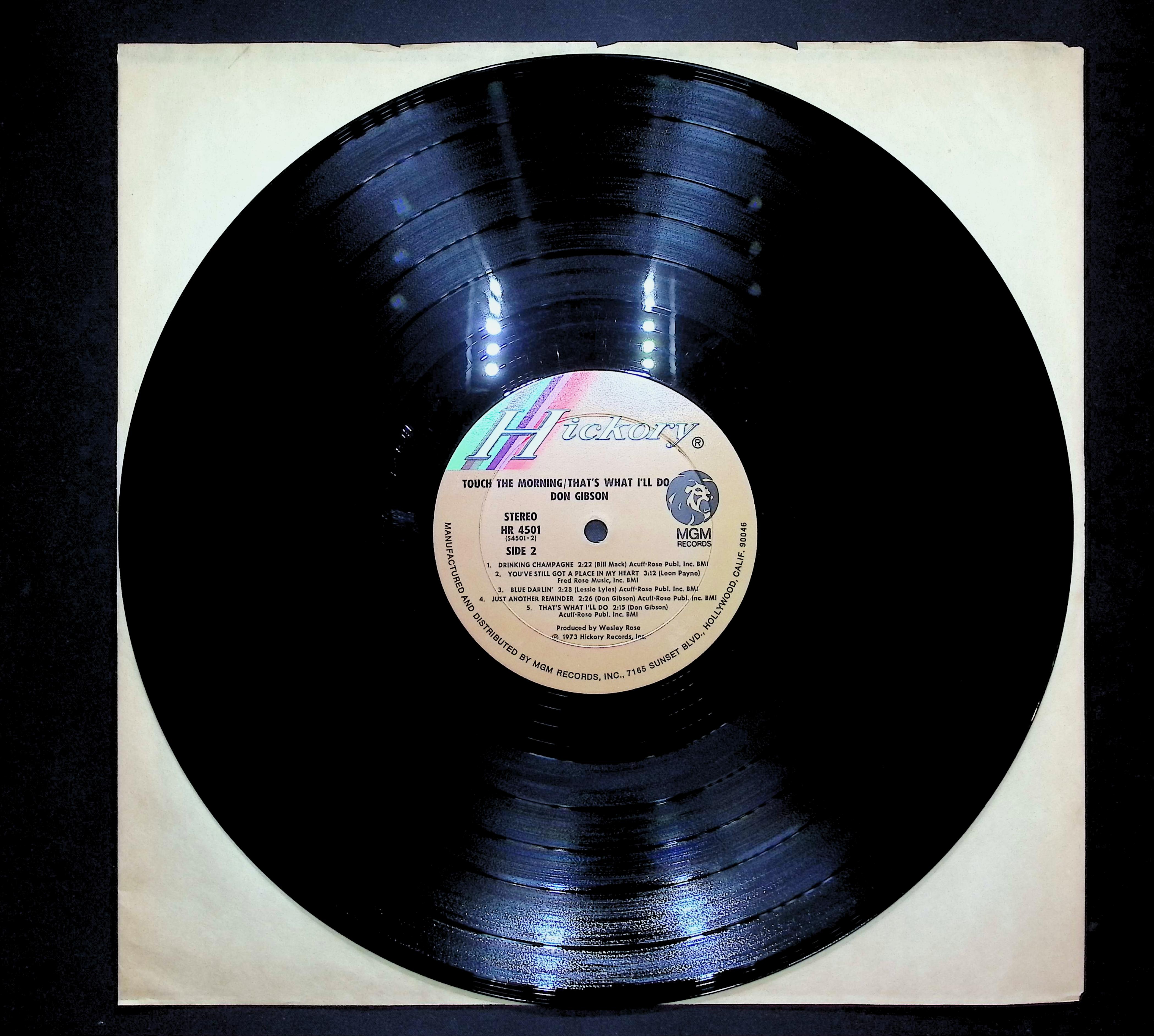 Don Gibson Touch The Morning / That's What I'll Do 1973 LP Folk, World, & Country