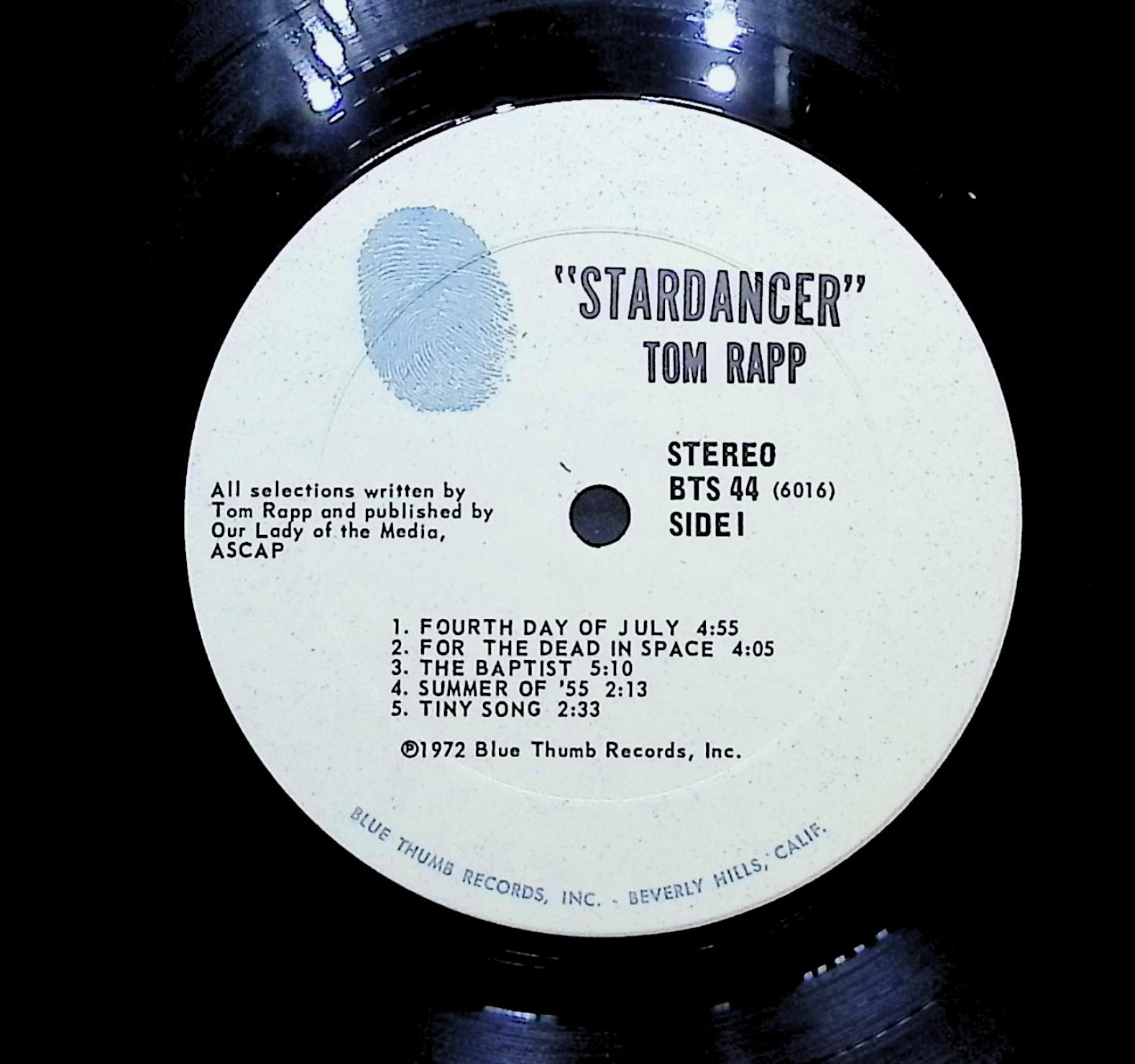 Tom Rapp Stardancer 1972 LP Rock Side I & II — image 2