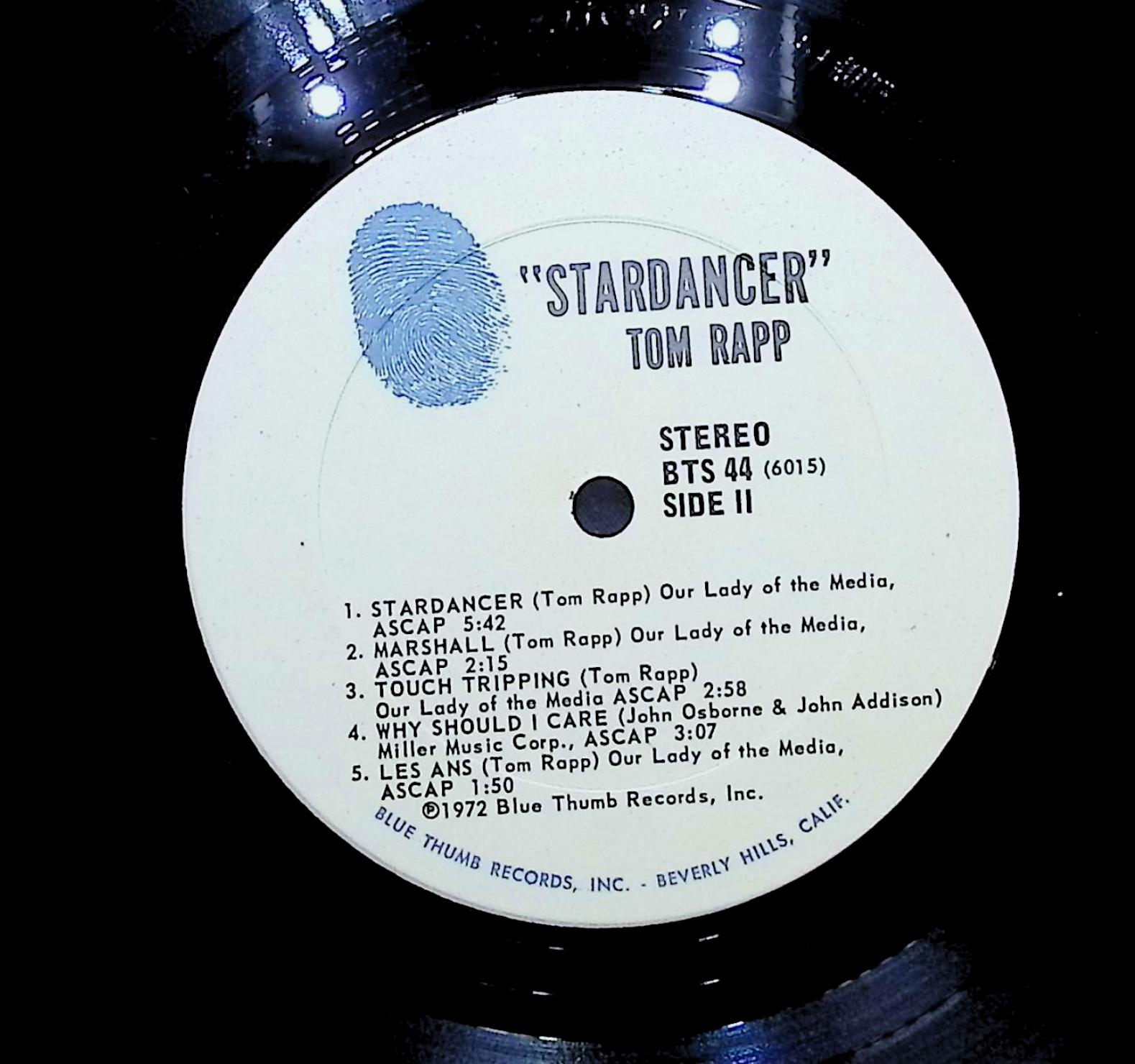 Tom Rapp Stardancer 1972 LP Rock Side I & II — image 4