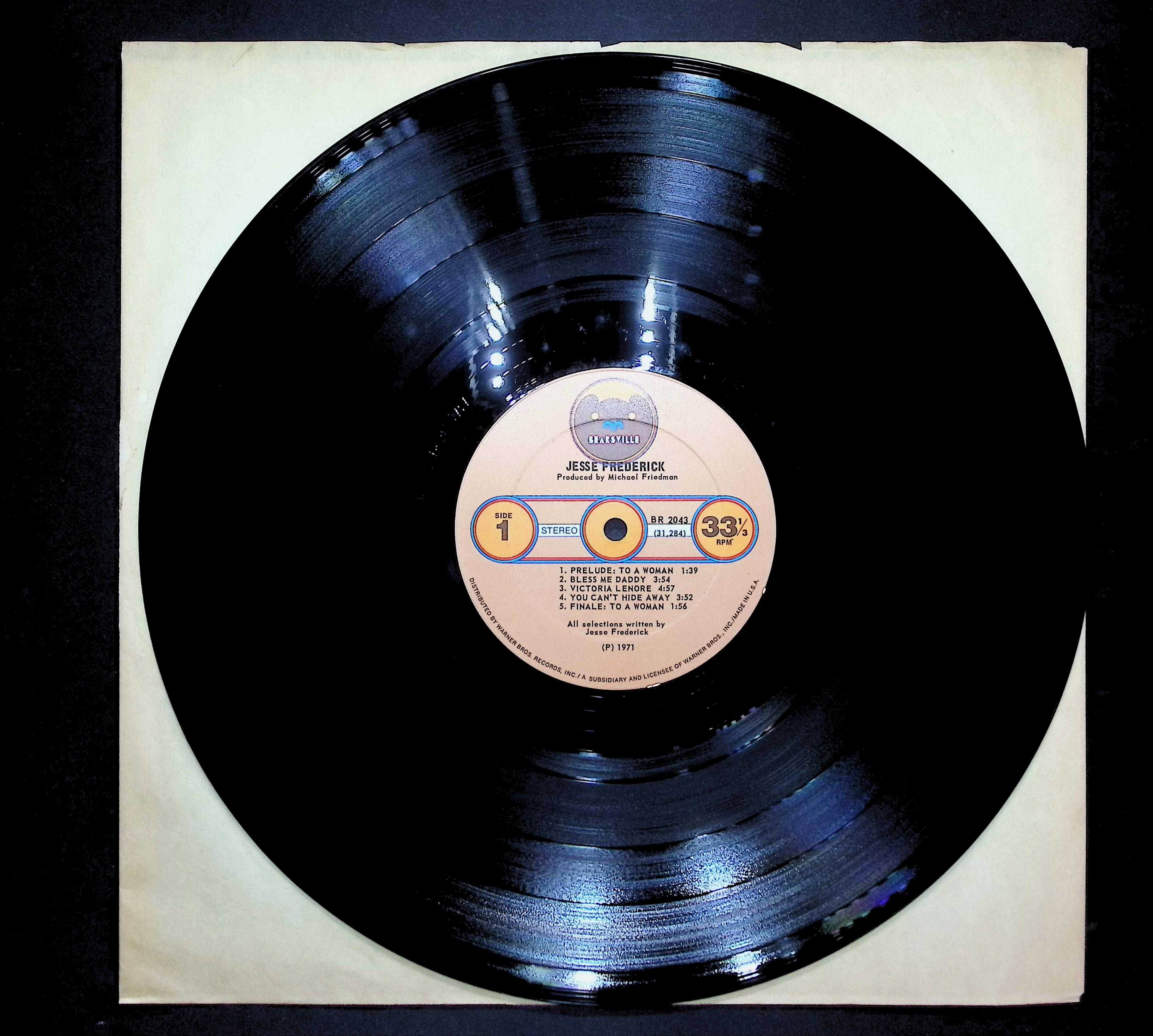 Jesse Frederick 1971 LP Rock Side 1 & 2