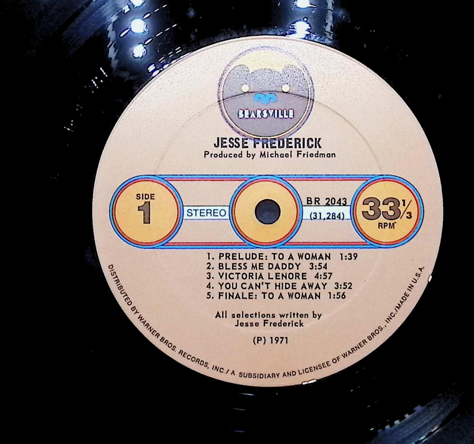 Jesse Frederick 1971 LP Rock Side 1 & 2 — image 2