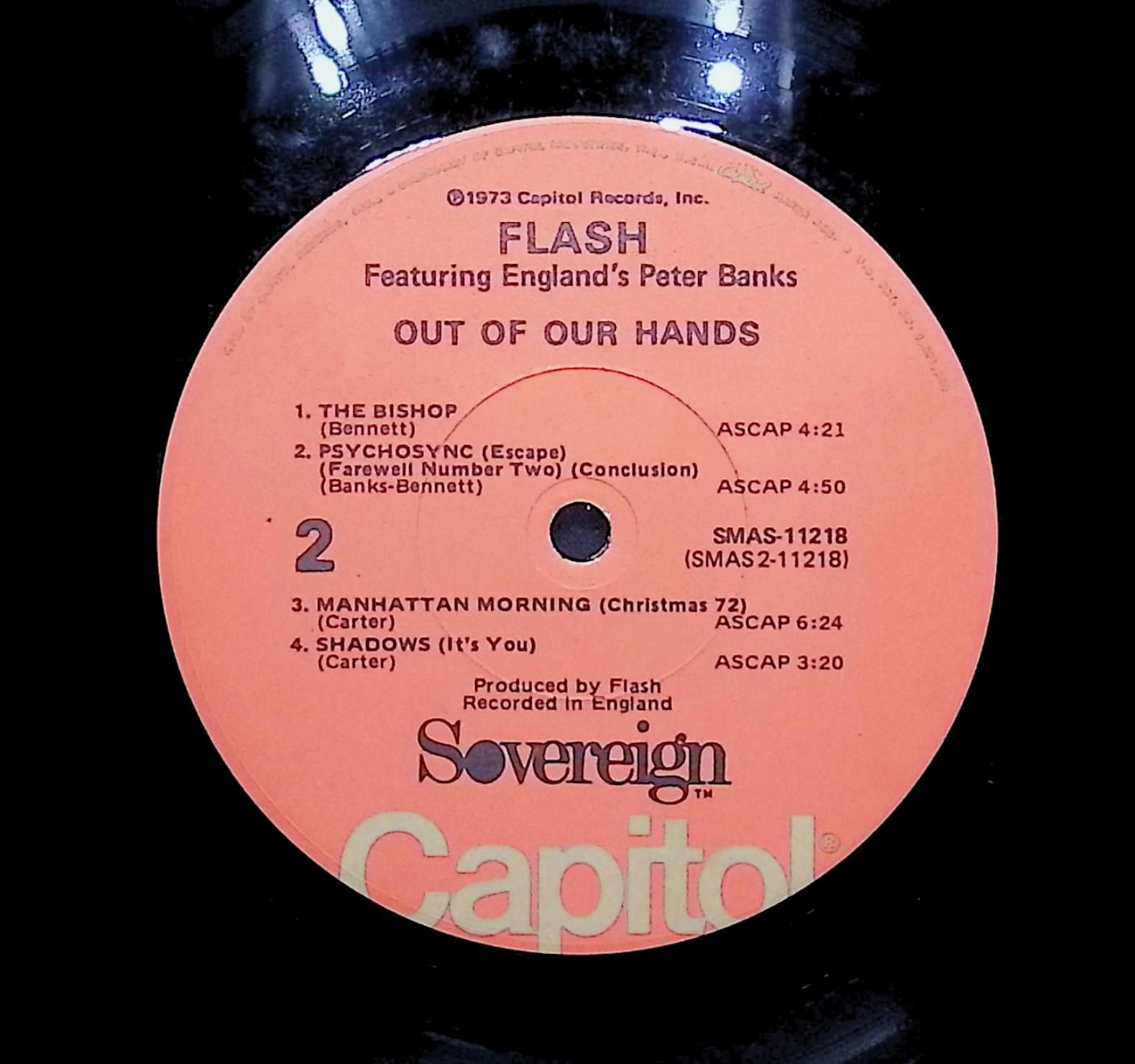 Flash Out Of Our Hands 1973 LP Rock Sides 1 & 2 — image 4