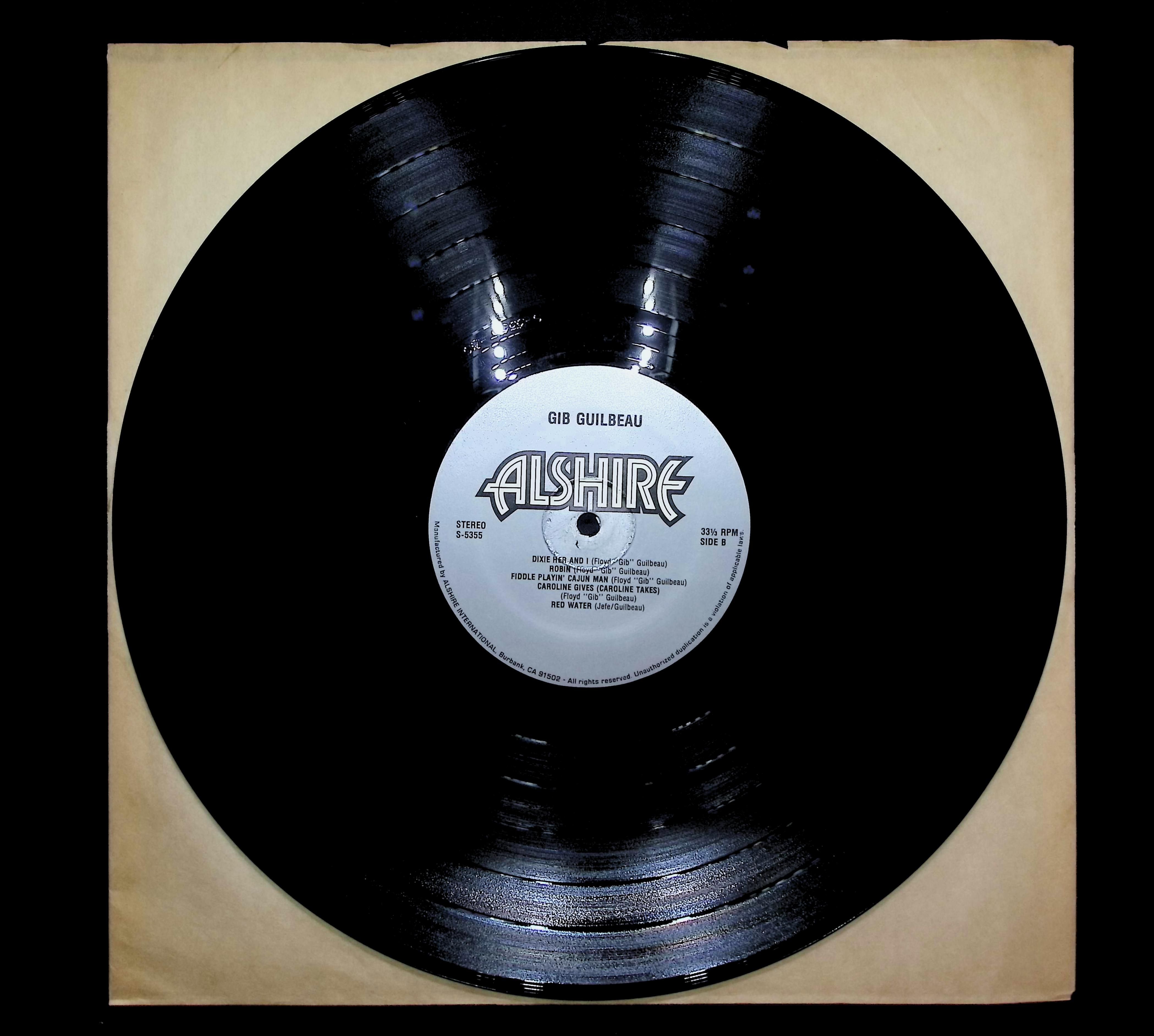 Gib Guilbeau 1978 LP Folk, World, & Country