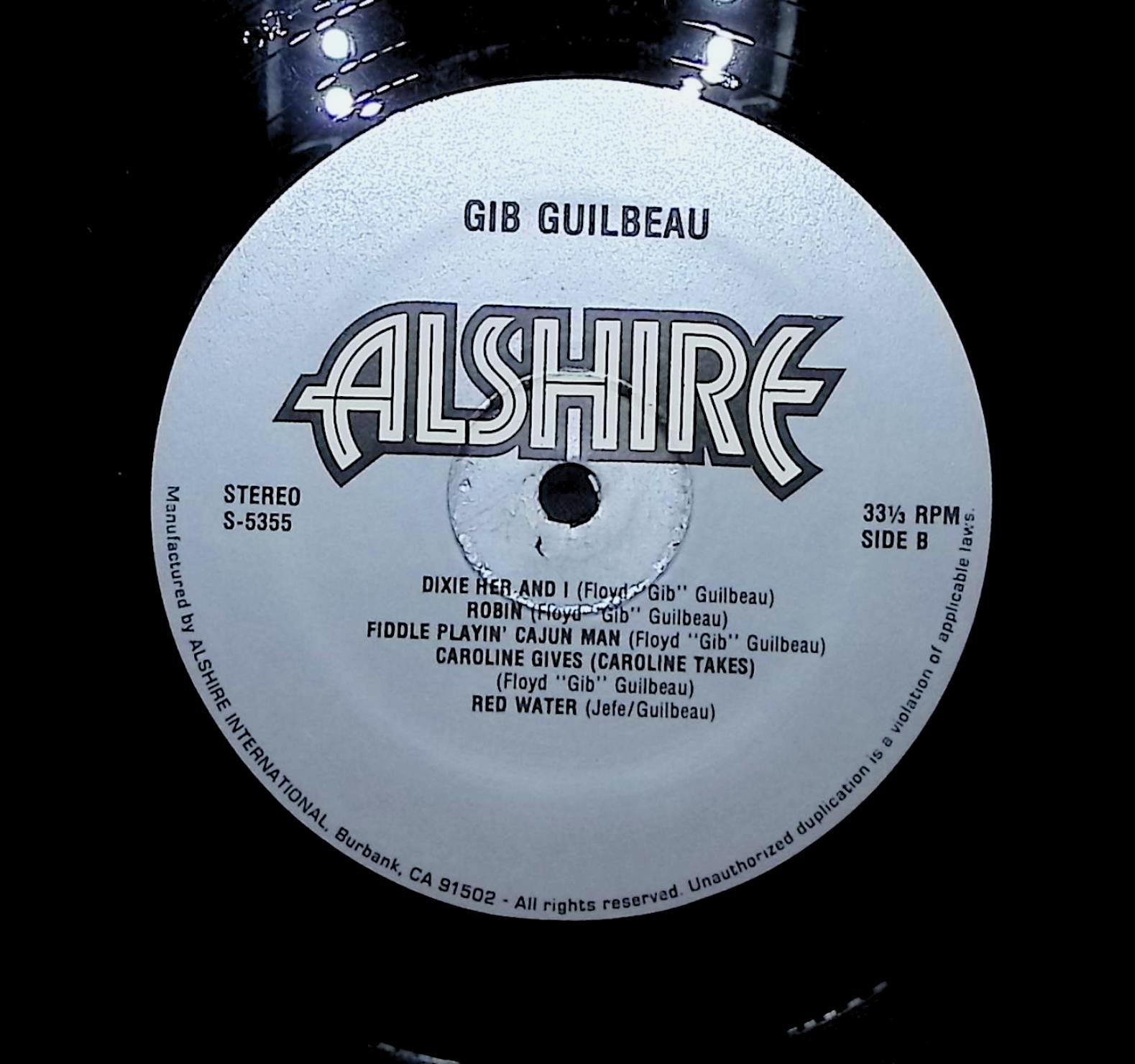 Gib Guilbeau 1978 LP Folk, World, & Country — image 2