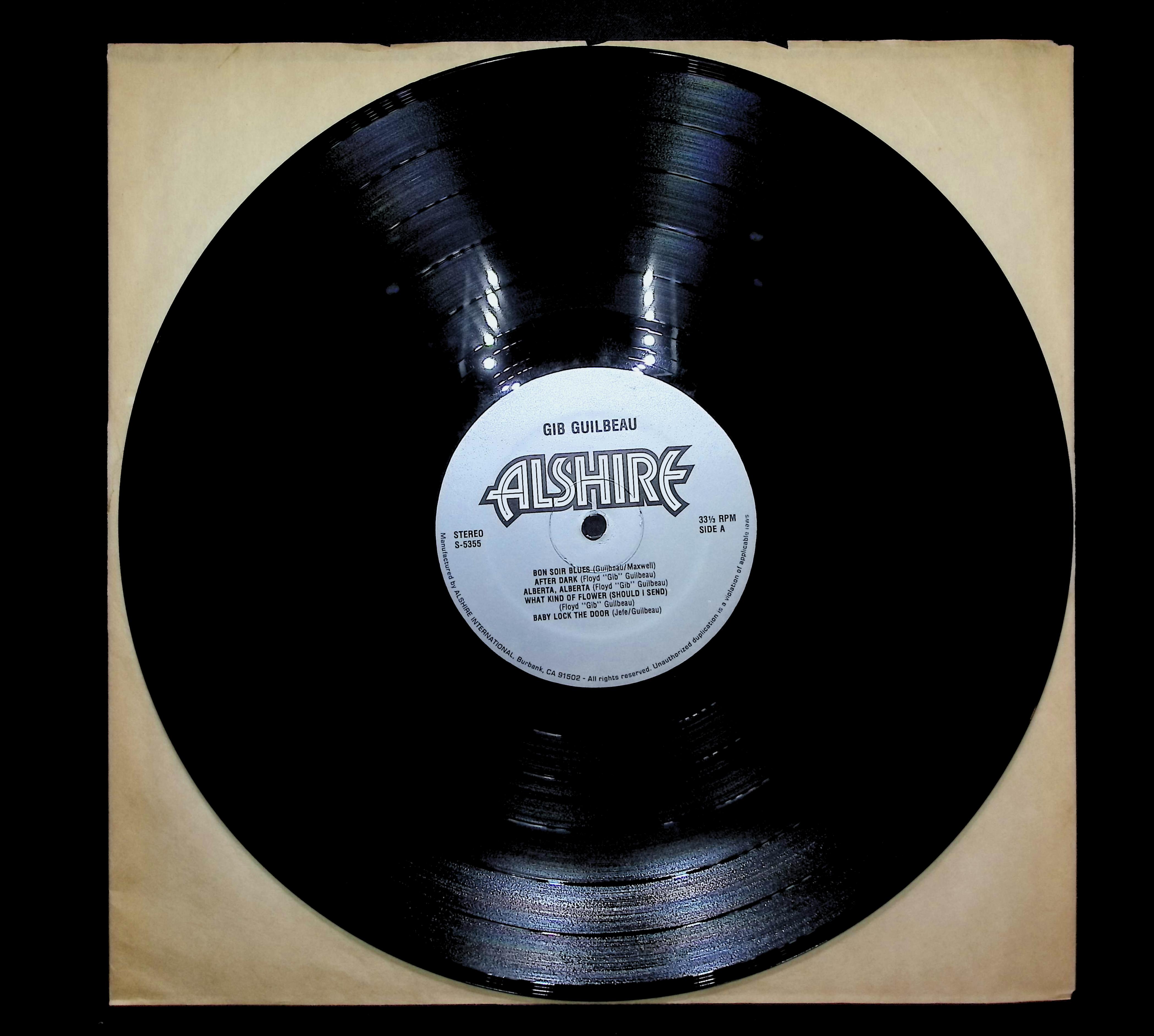 Gib Guilbeau 1978 LP Folk, World, & Country — image 3