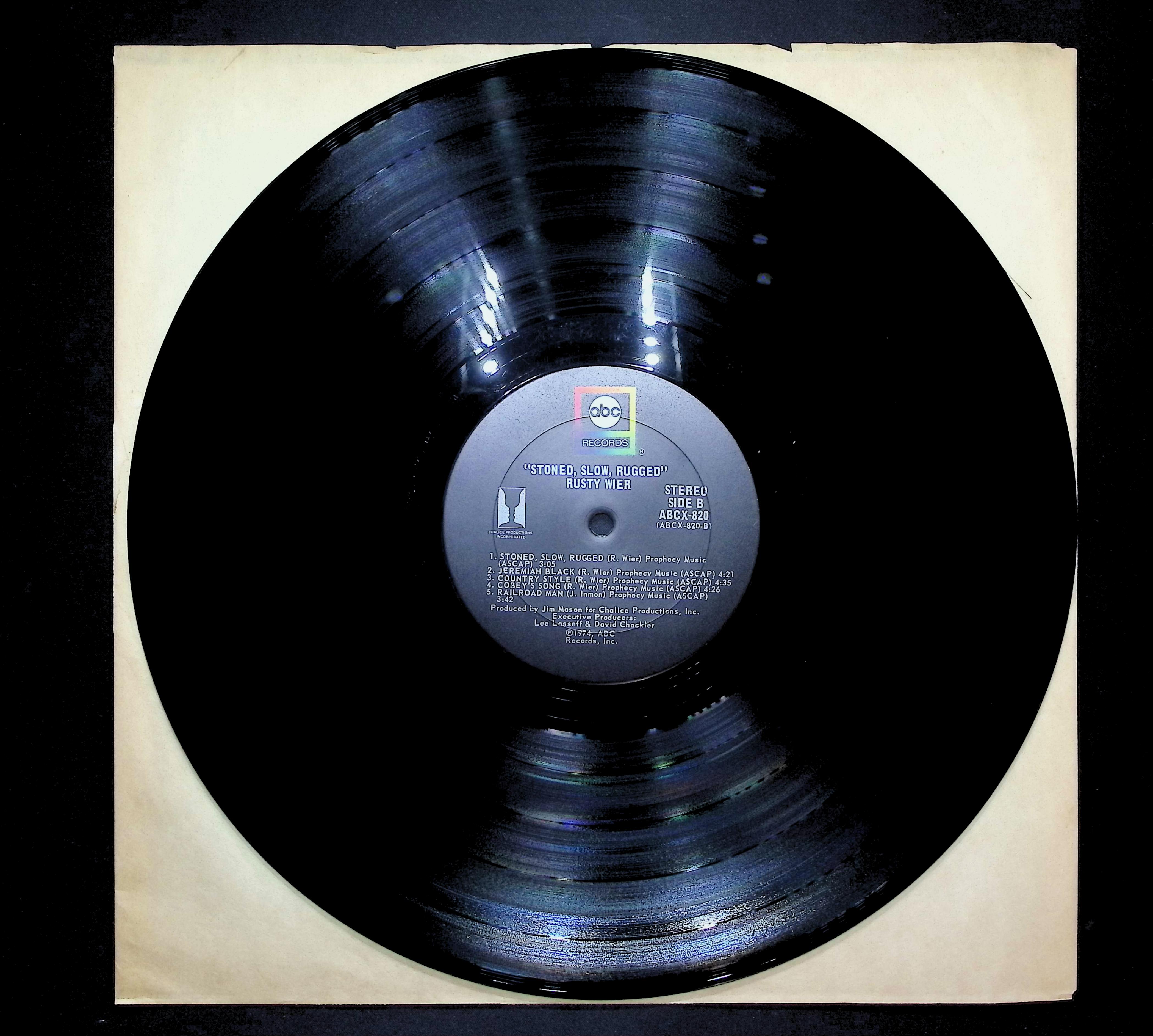 Rusty Wier Stoned, Slow, Rugged 1974 LP Rock  — image 3