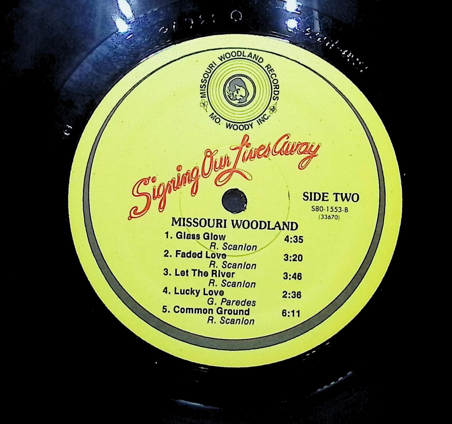 Missouri Woodland Signing Our Lives Away 1978 LP Rock Side One & Side Two — image 2