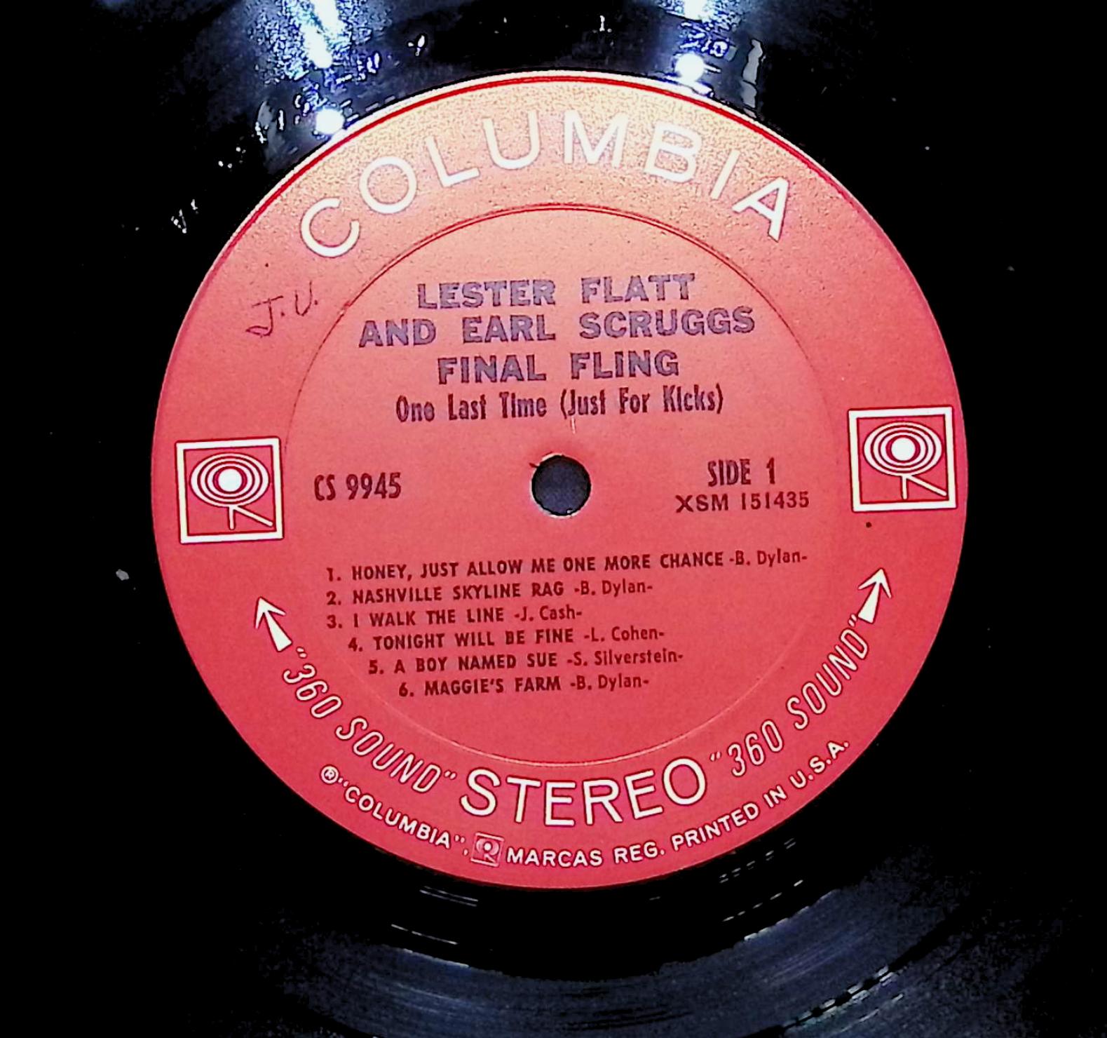 Flatt & Scruggs One Last Time (Just For Kicks) 1970 LP Folk, World, & Country  — image 2