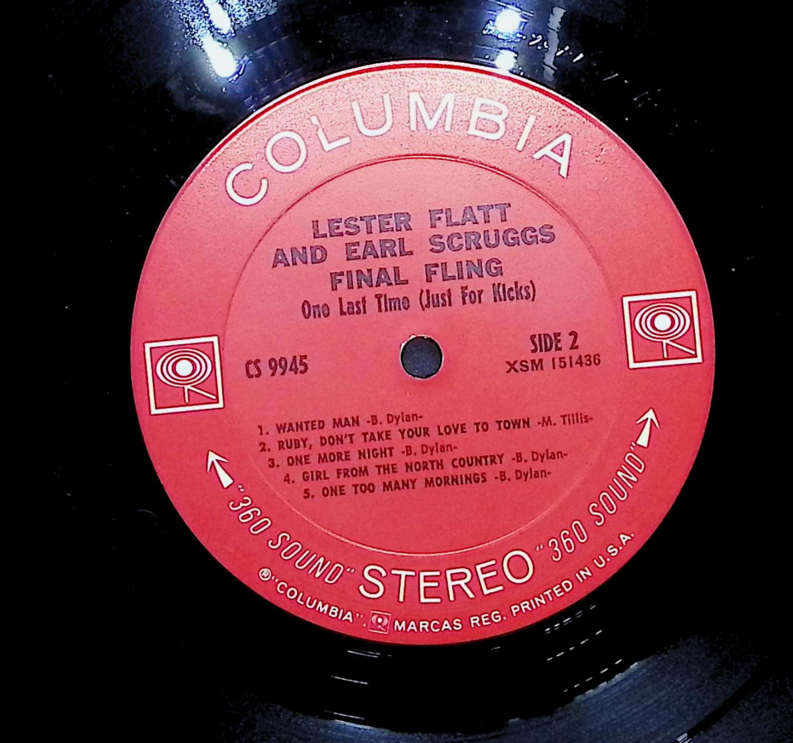 Flatt & Scruggs One Last Time (Just For Kicks) 1970 LP Folk, World, & Country  — image 4