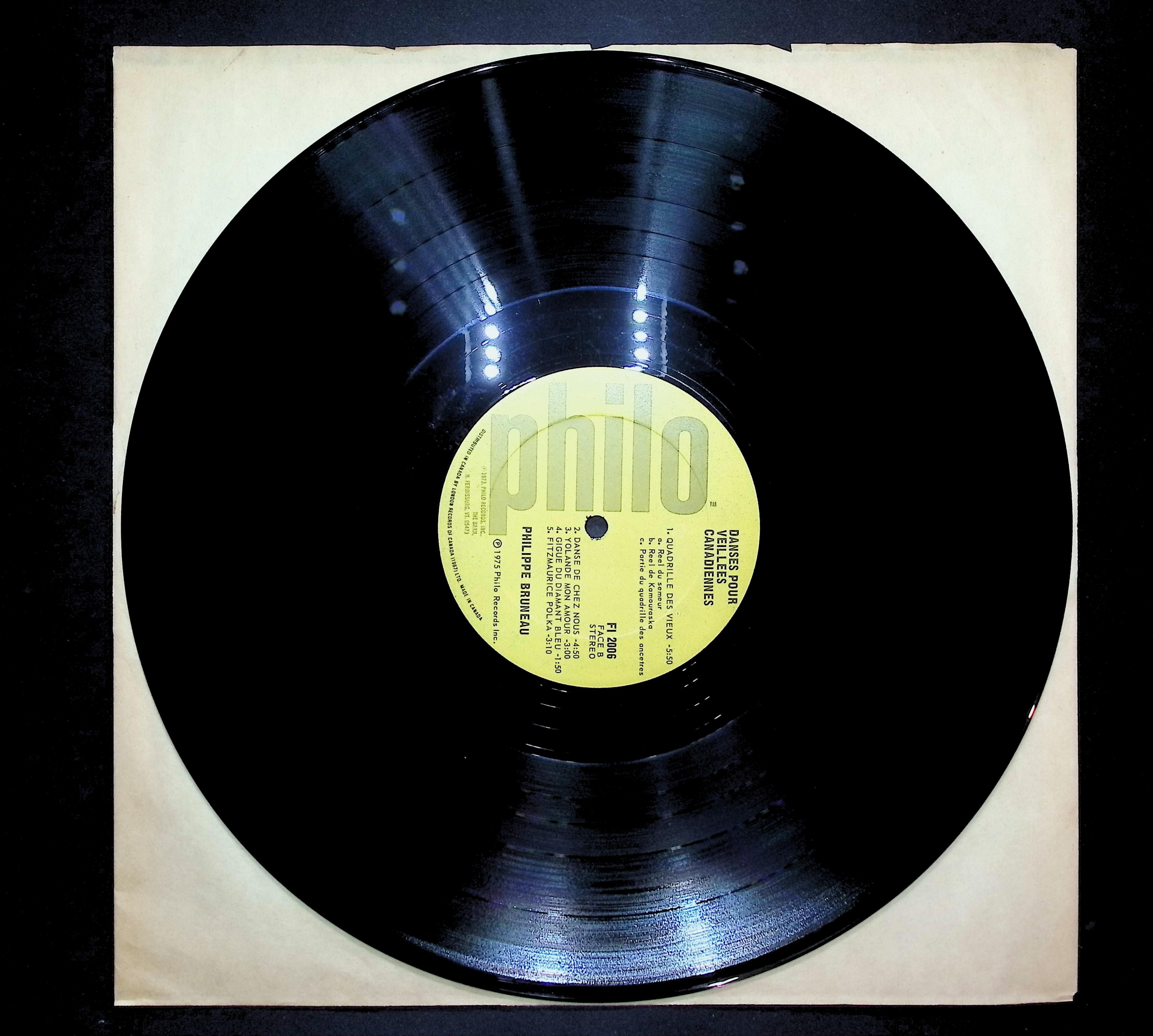 Philippe Bruneau Danses Pour Veillees Canadiennes 1975 LP Folk, World, & Country