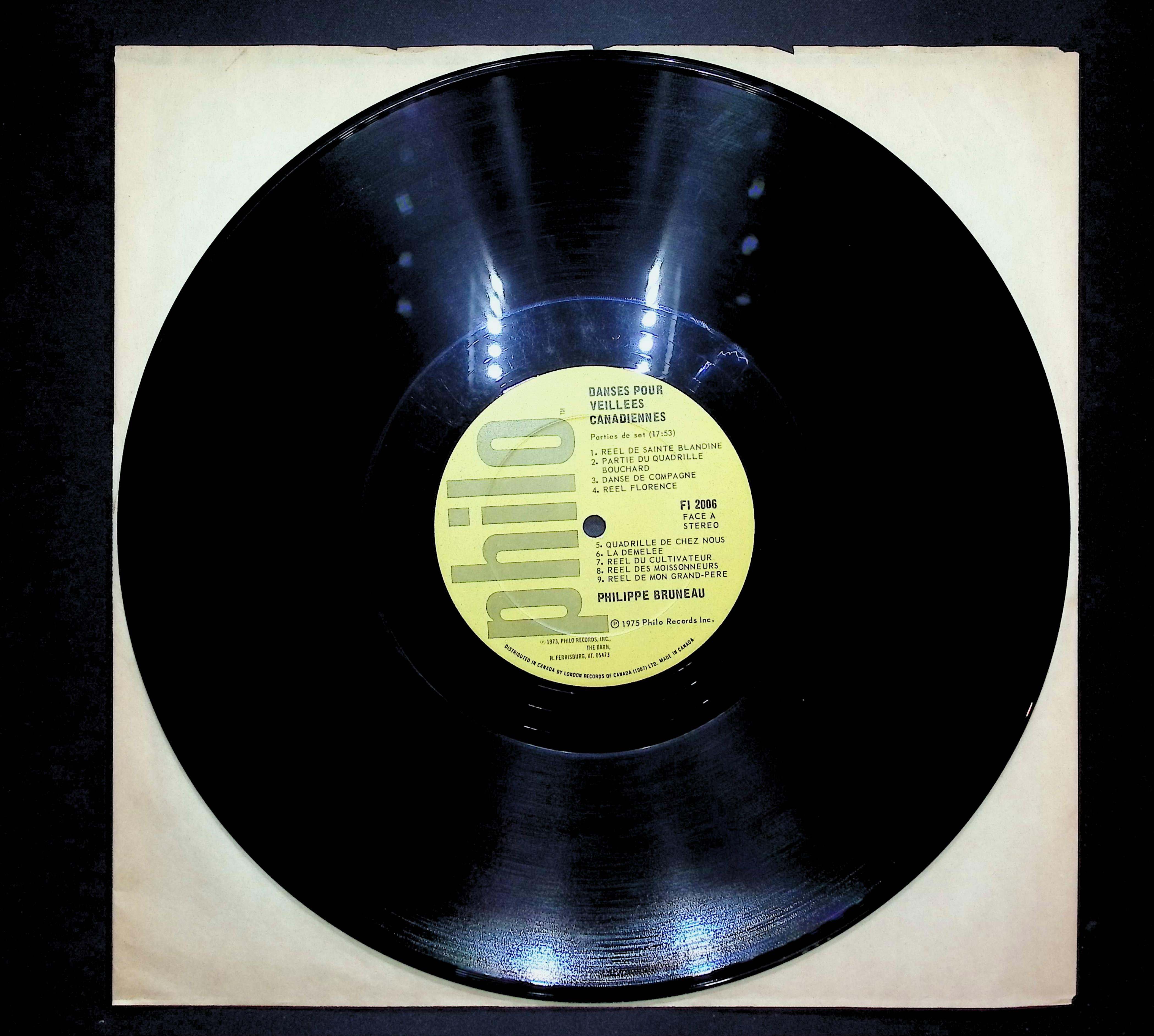 Philippe Bruneau Danses Pour Veillees Canadiennes 1975 LP Folk, World, & Country — image 3