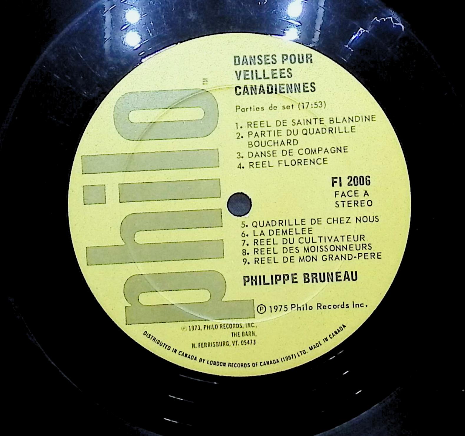 Philippe Bruneau Danses Pour Veillees Canadiennes 1975 LP Folk, World, & Country — image 4