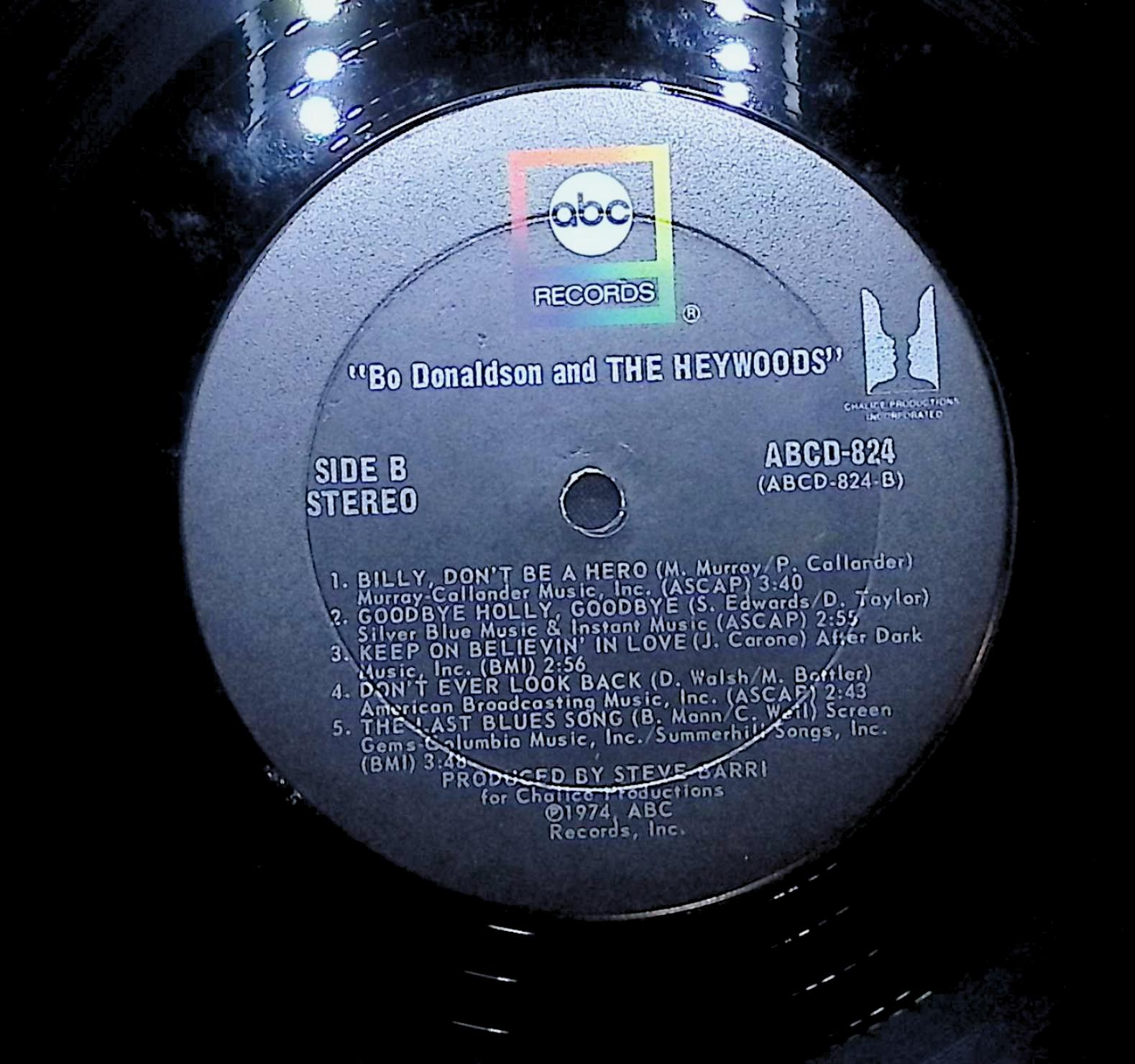 Bo Donaldson And The Heywoods 1974 LP Rock — image 2