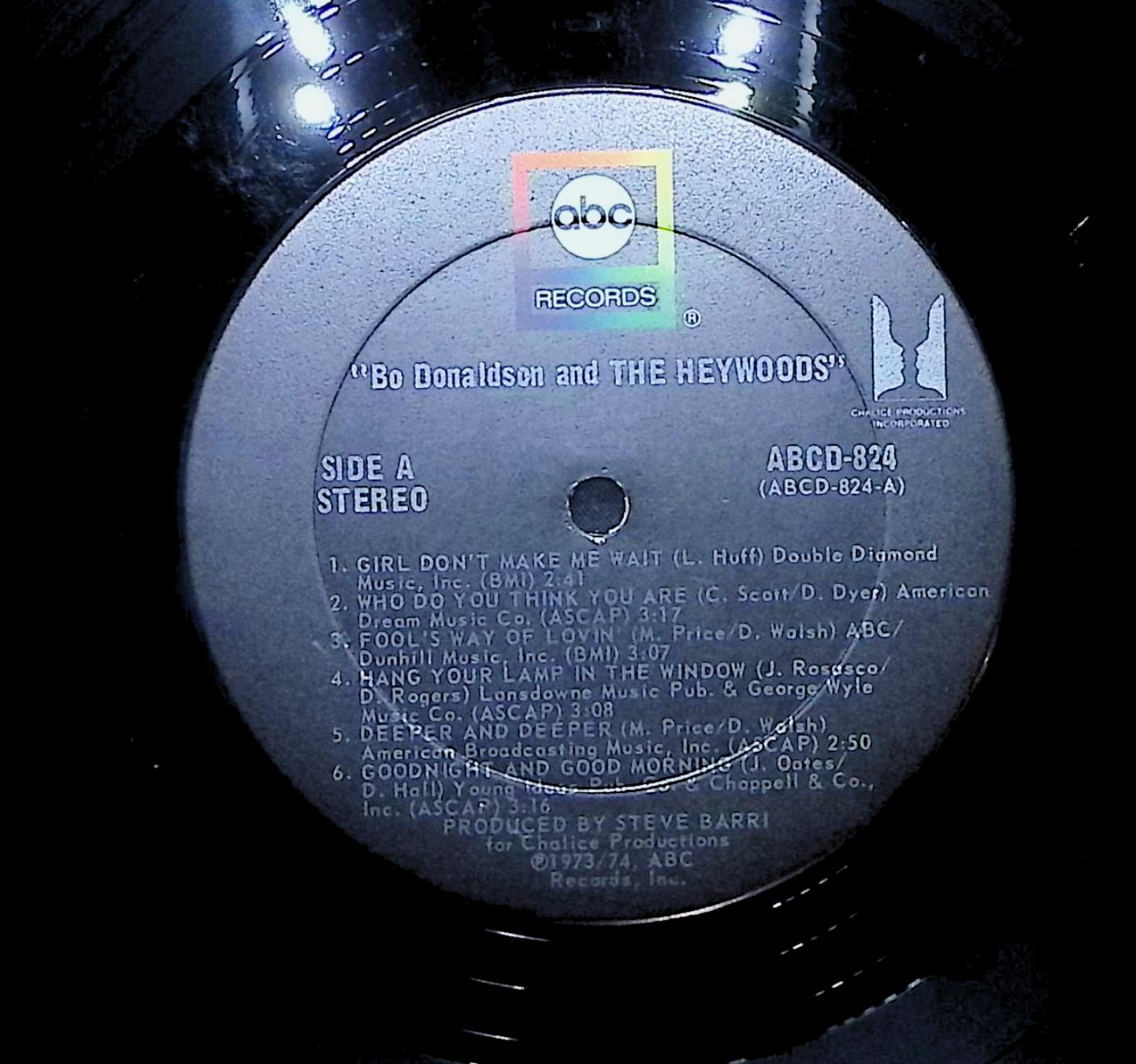 Bo Donaldson And The Heywoods 1974 LP Rock — image 4