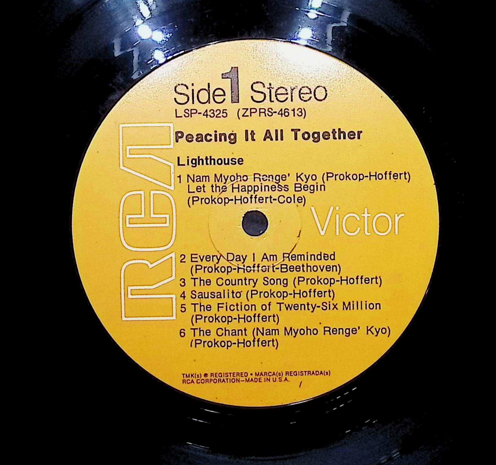 Lighthouse  Peacing It All Together 1970 LP Rock Sides 1 & 2 — image 4