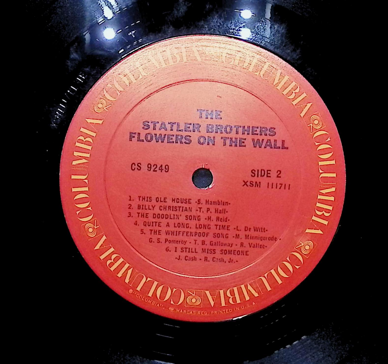 The Statler Brothers Flowers On The Wall 1966 LP Folk, World, & Country — image 2