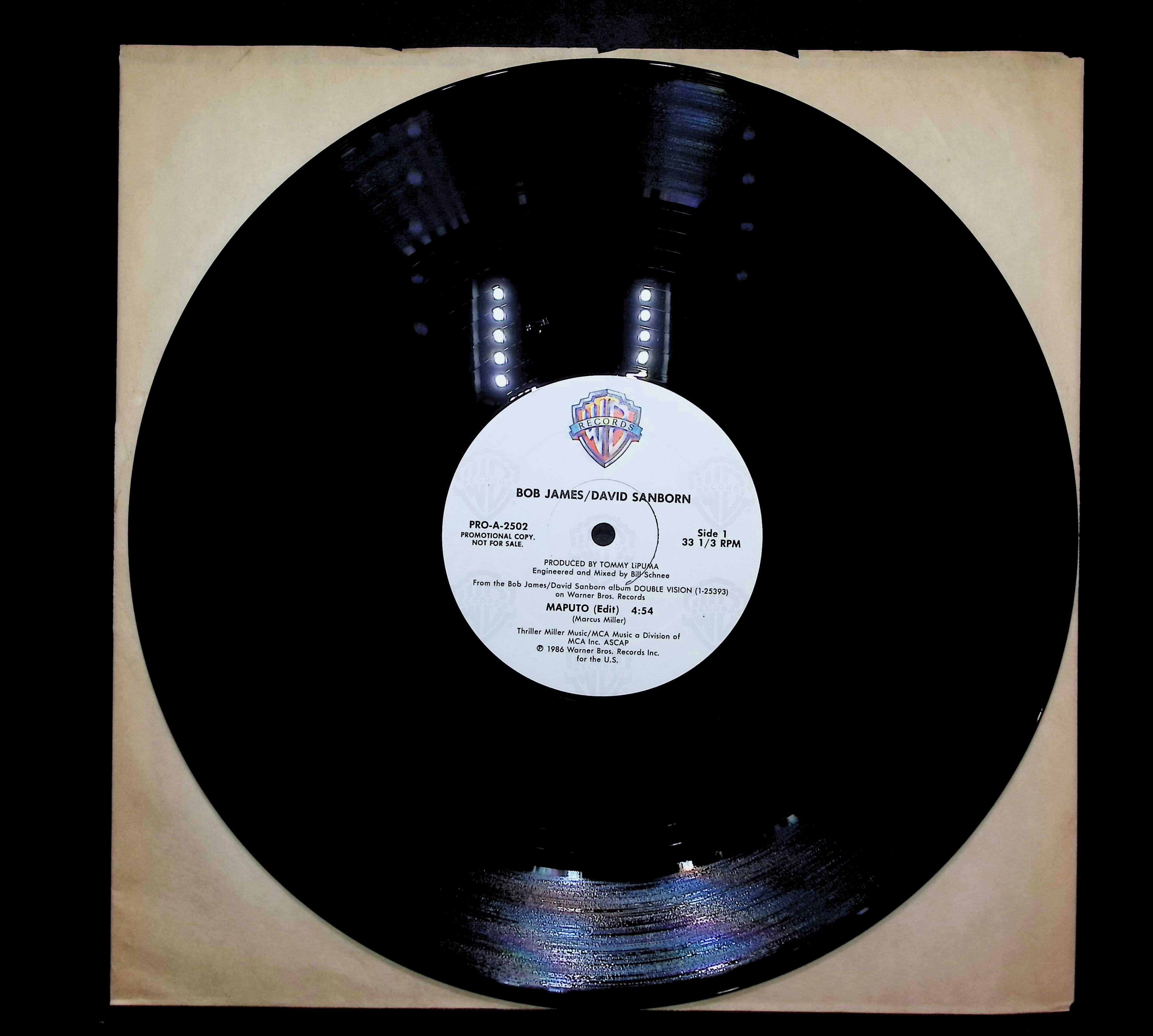 Bob James / David Sanborn Maputo 1986 LP Jazz Side 1 & Side 2