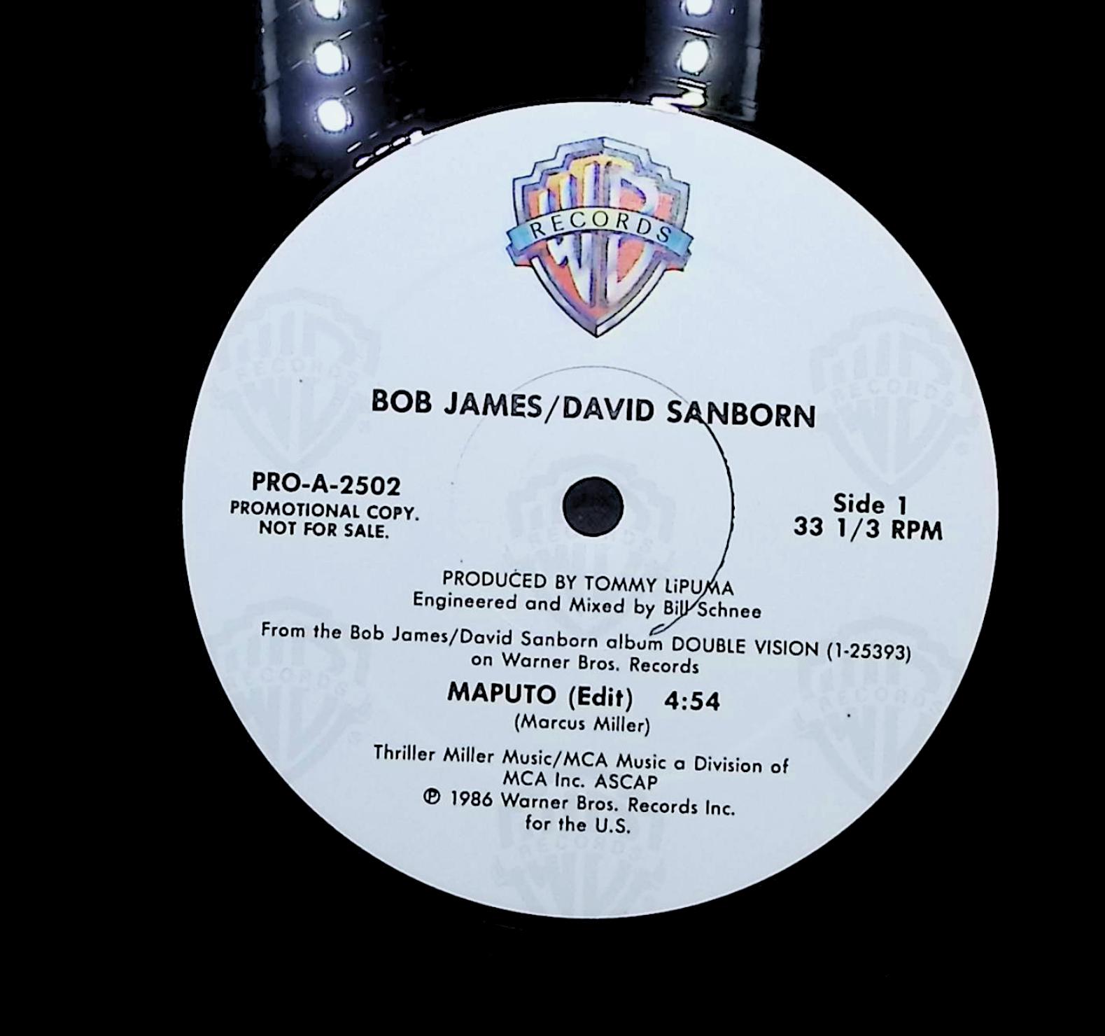 Bob James / David Sanborn Maputo 1986 LP Jazz Side 1 & Side 2 — image 2