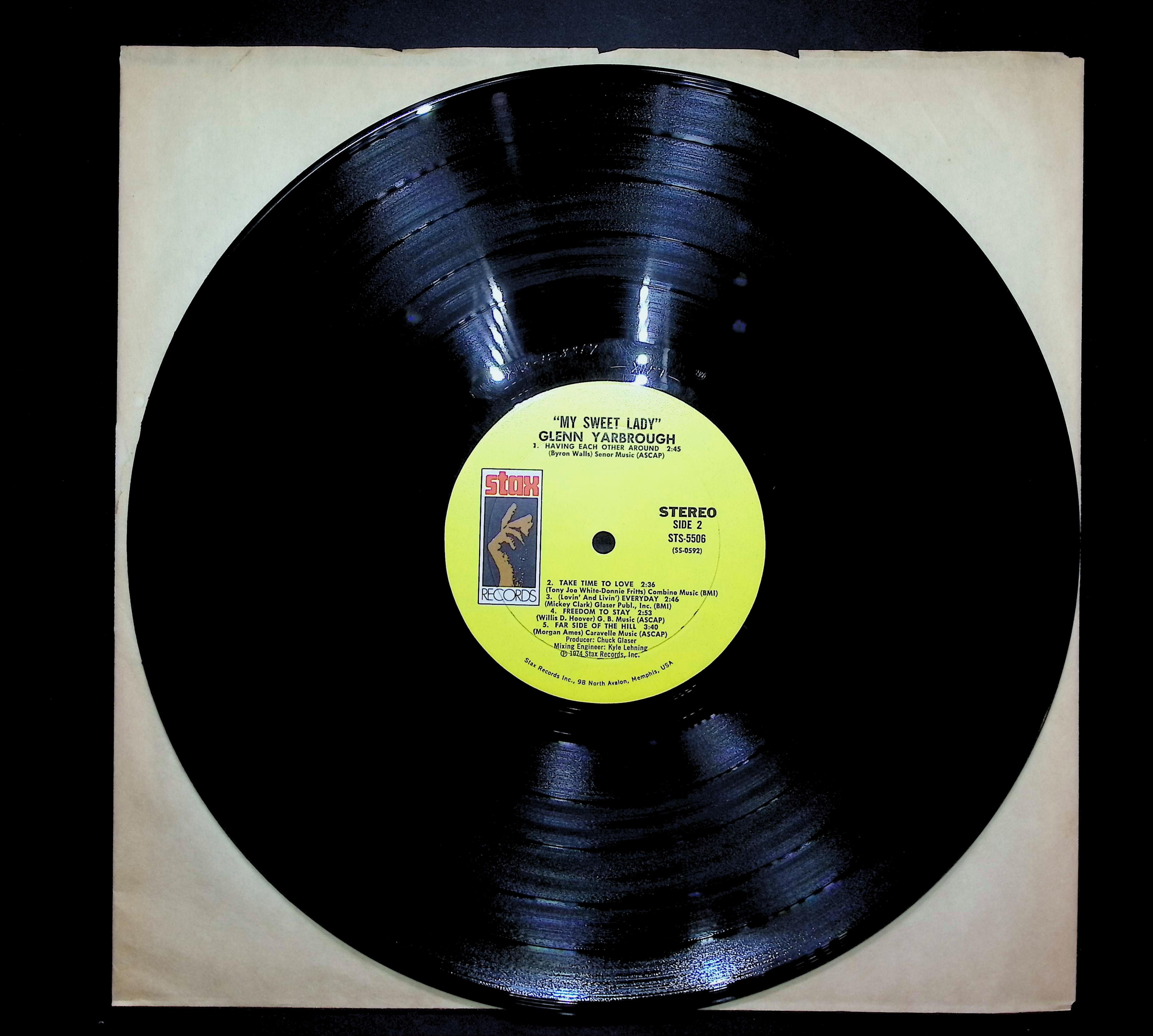 Glenn Yarbrough My Sweet Lady 1974 LP Folk, World, & Country Side 1 & 2  — image 3
