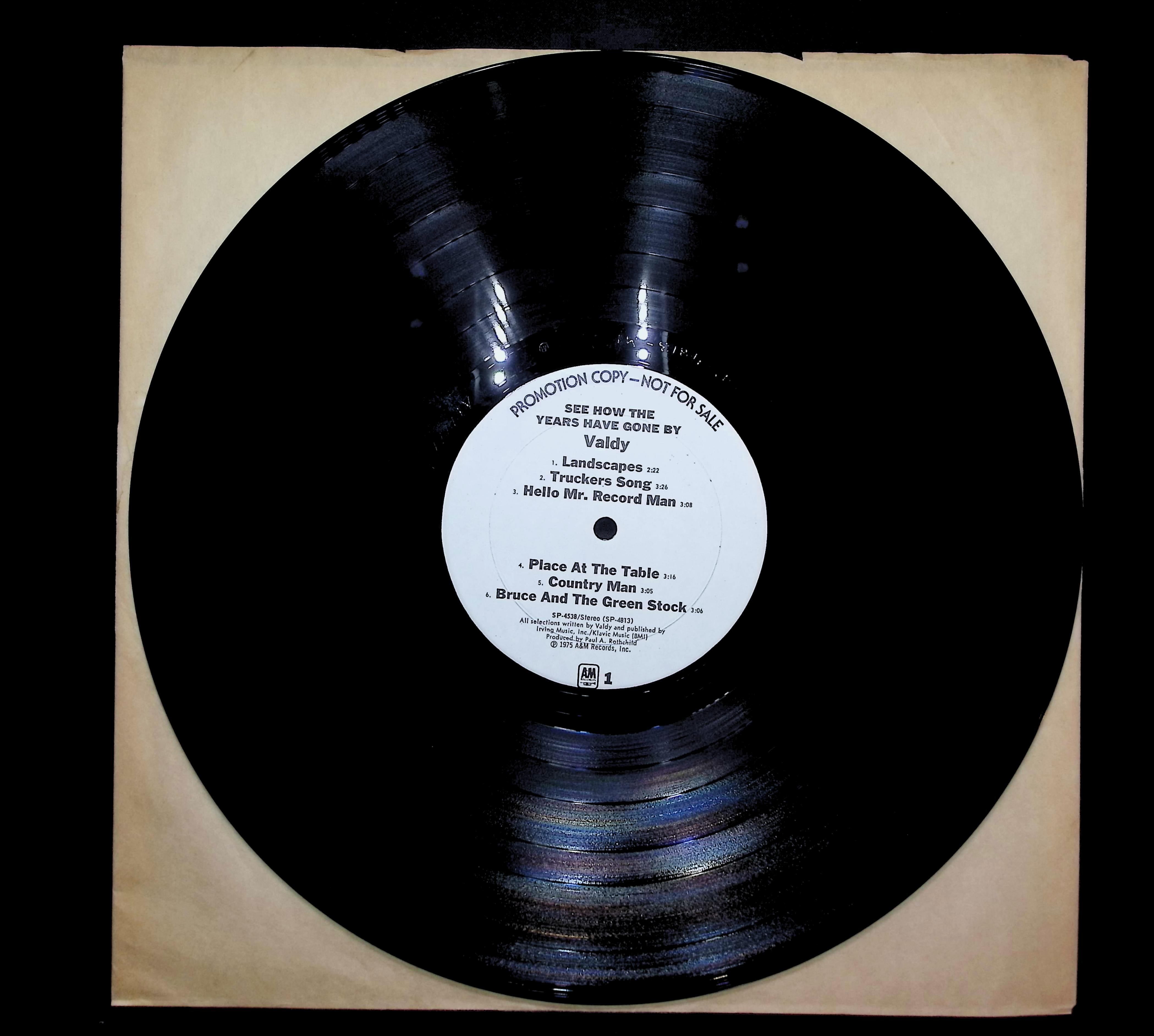 Valdy See How The Years Have Gone By 1975 LP Rock Side 1 & 2 — image 3