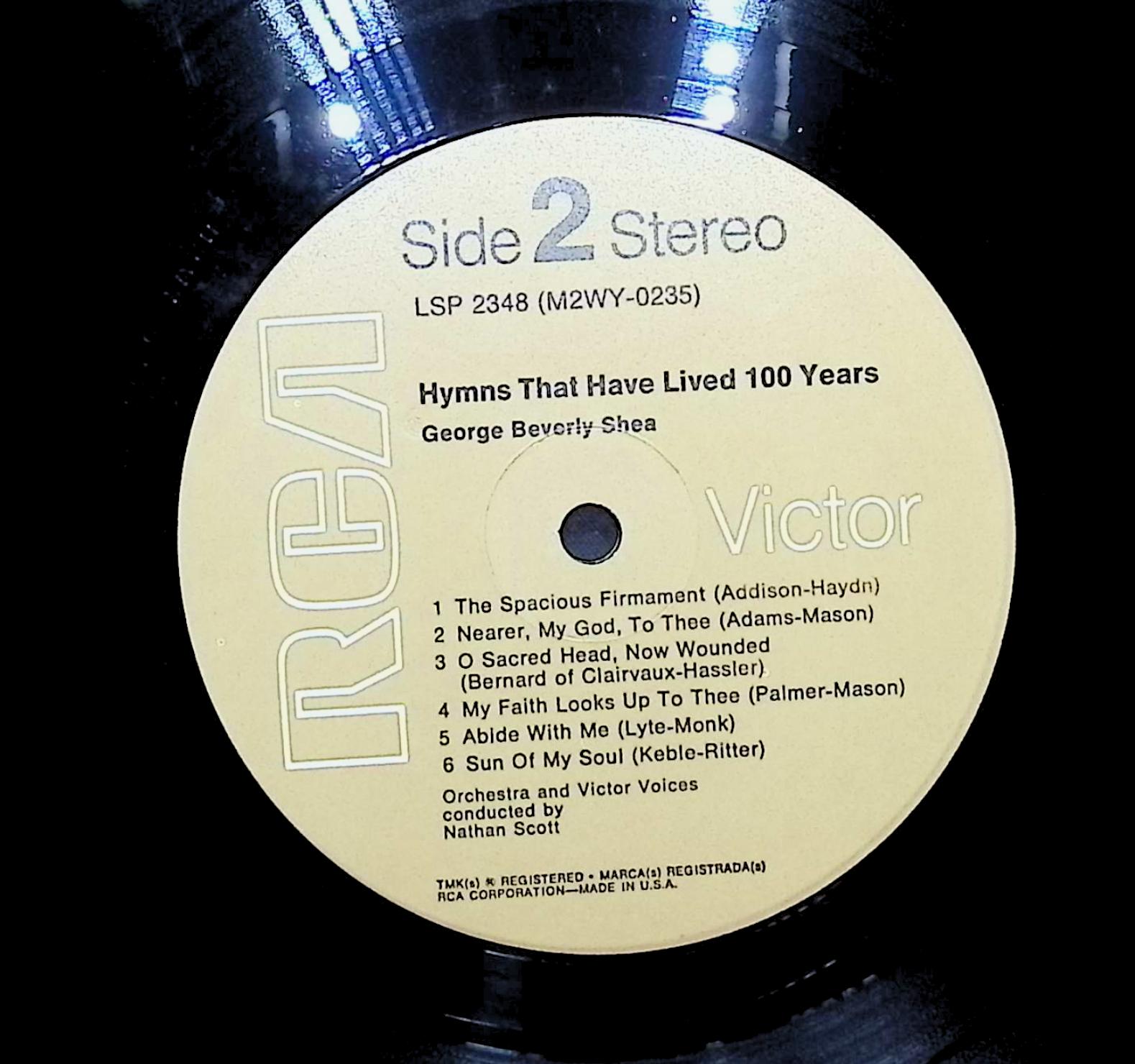 George Beverly Shea Sings Hymns That Have Lived 100 Years 1961 LP  — image 2