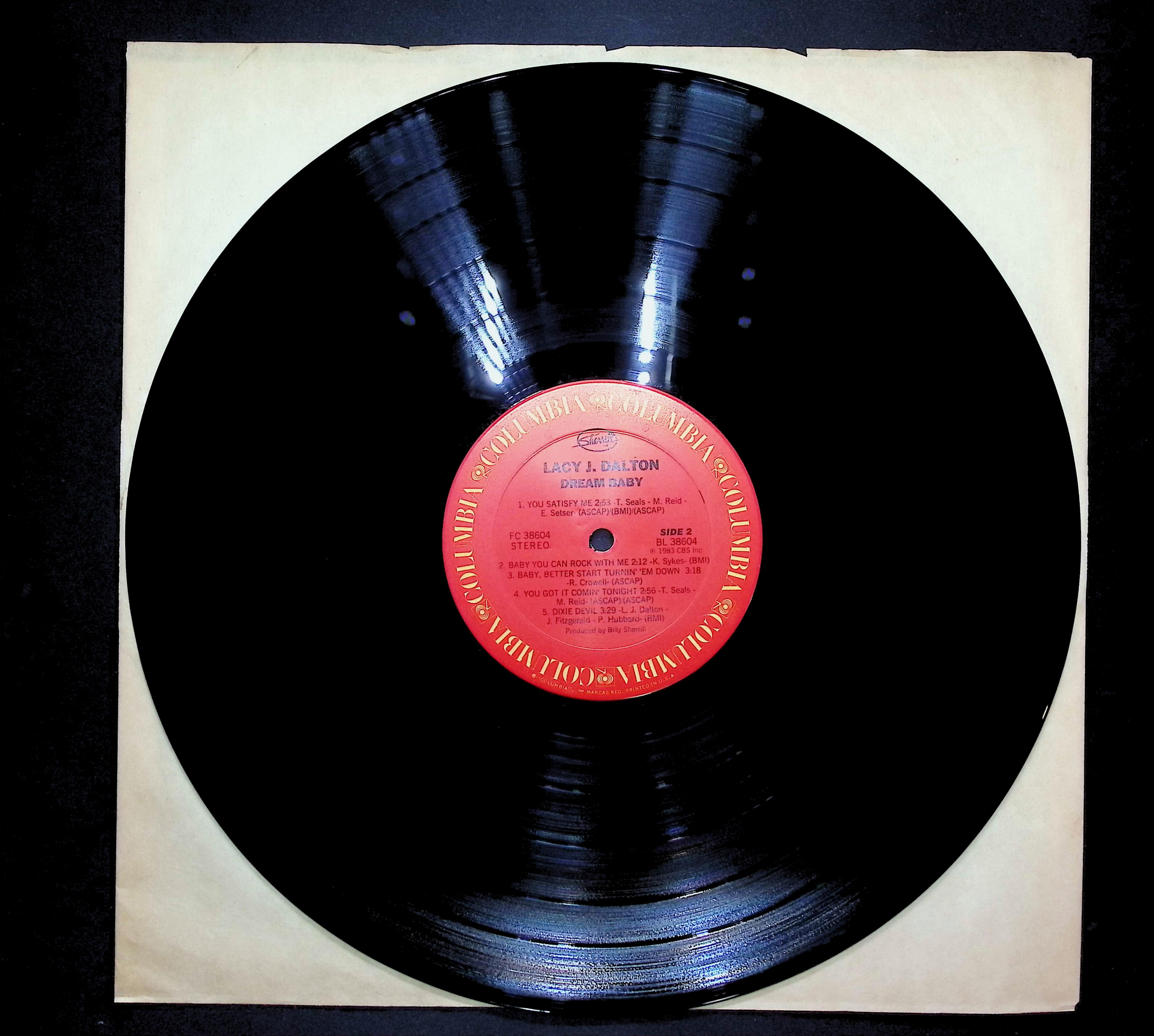 Lacy J. Dalton Dream Baby 1983 LP Folk, World, & Country Side 1 & 2