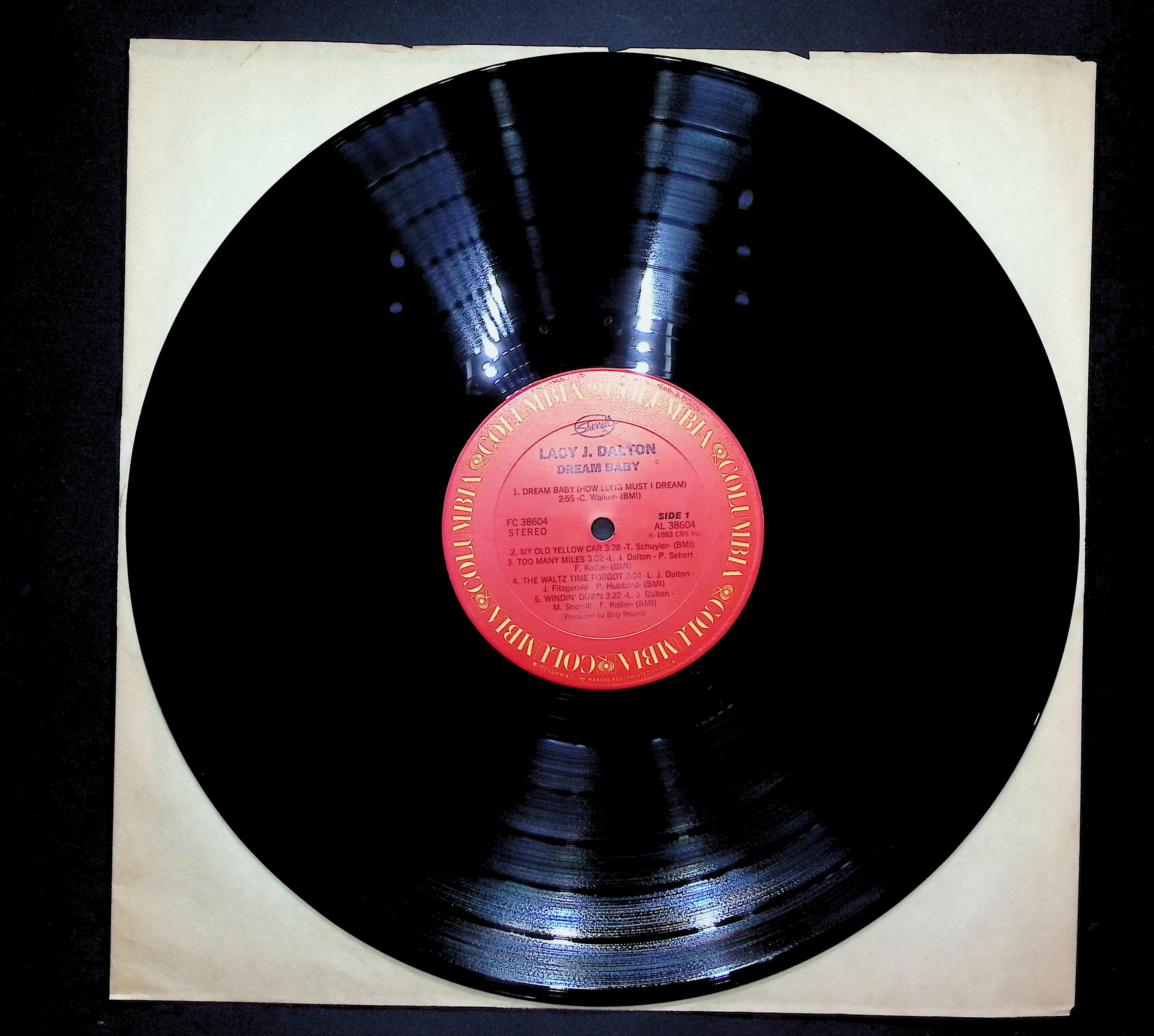 Lacy J. Dalton Dream Baby 1983 LP Folk, World, & Country Side 1 & 2 — image 3
